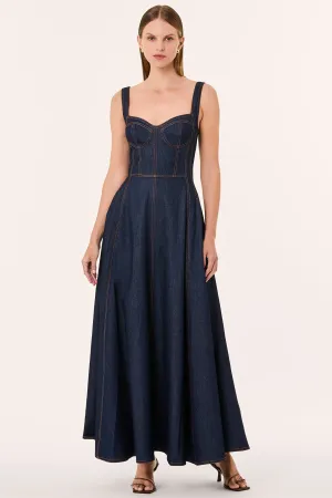 ANYA DRESS - INDIGO