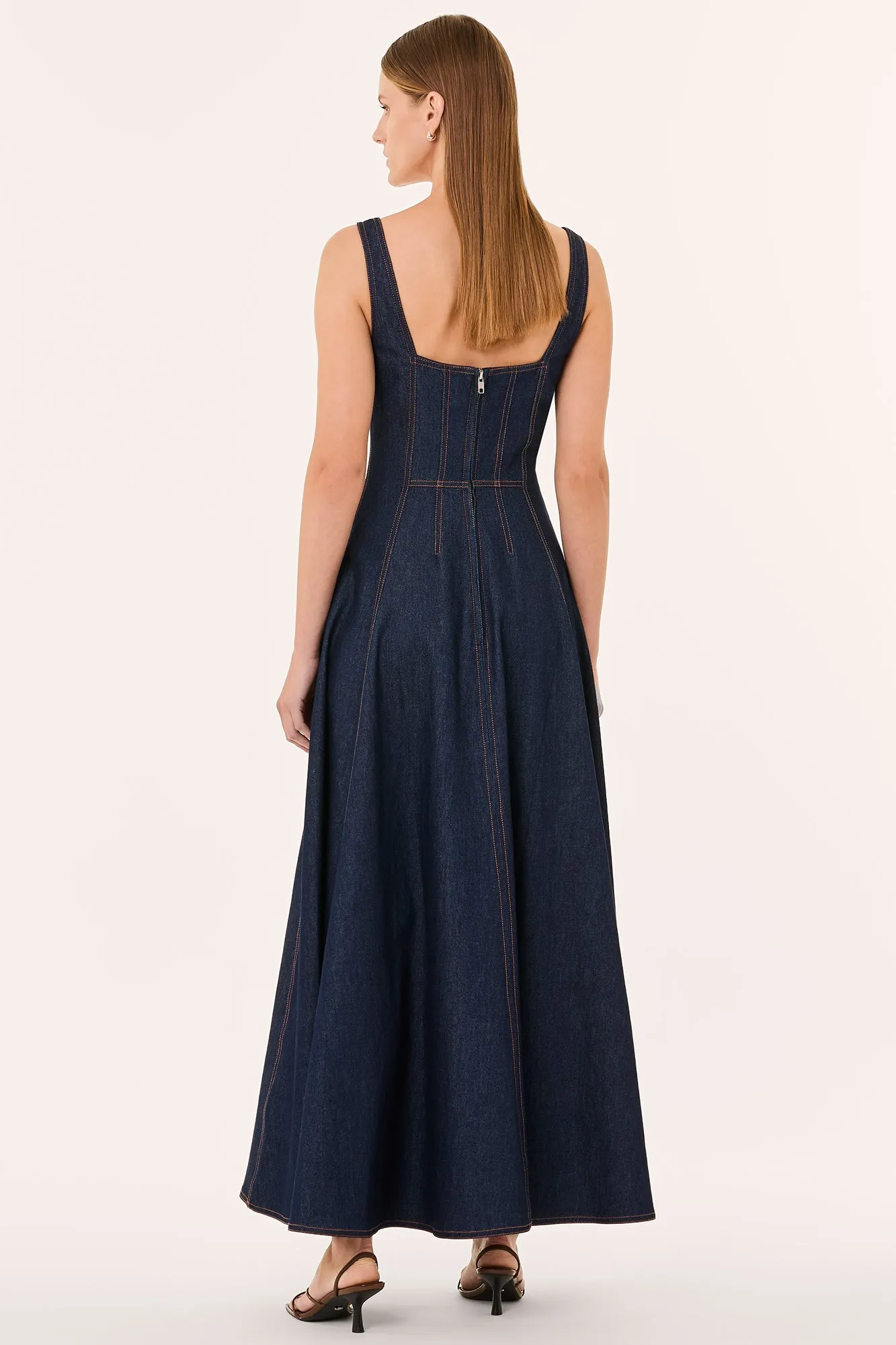 ANYA DRESS - INDIGO