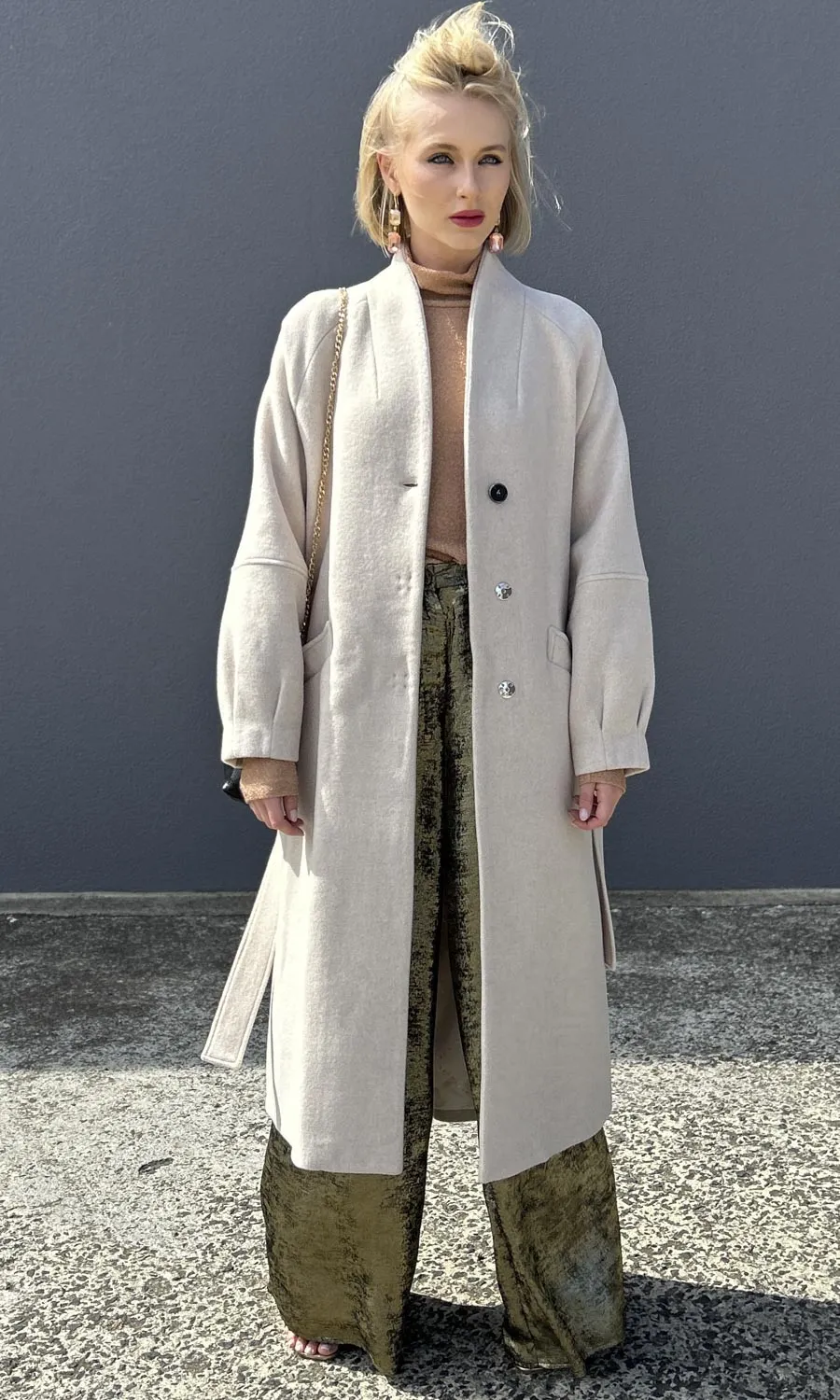 Beatrice B Island Shore Long coat - Milk