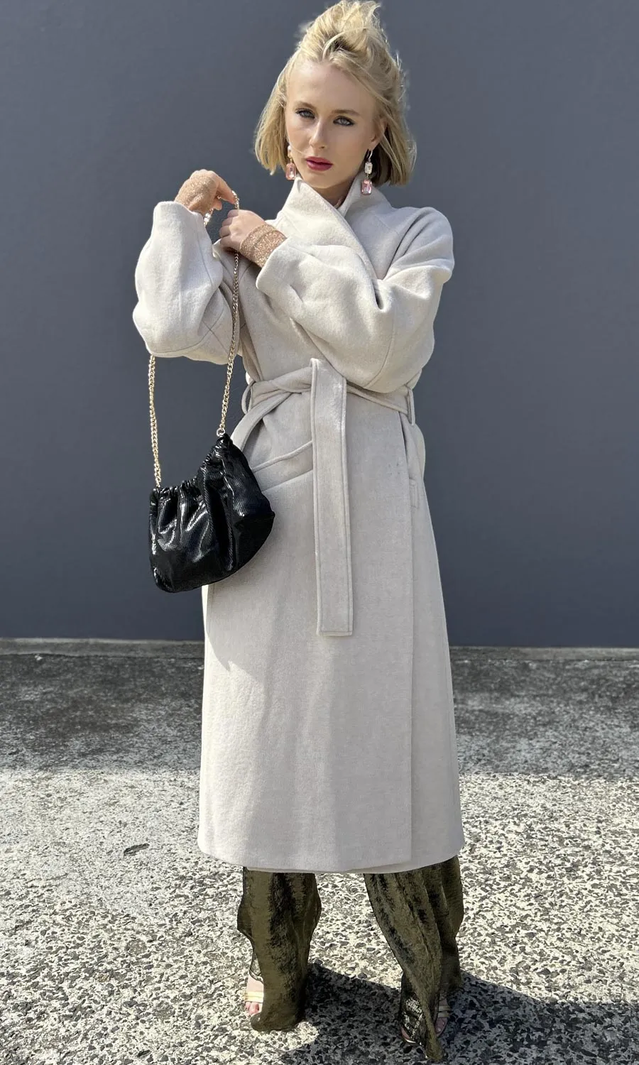 Beatrice B Island Shore Long coat - Milk