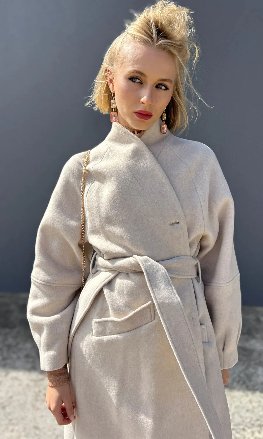 Beatrice B Island Shore Long coat - Milk
