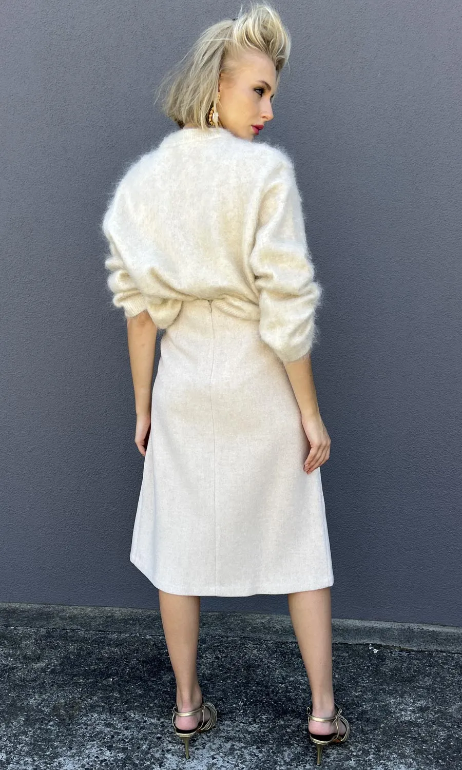 Beatrice b Island Shore Skirt - Milk Wool