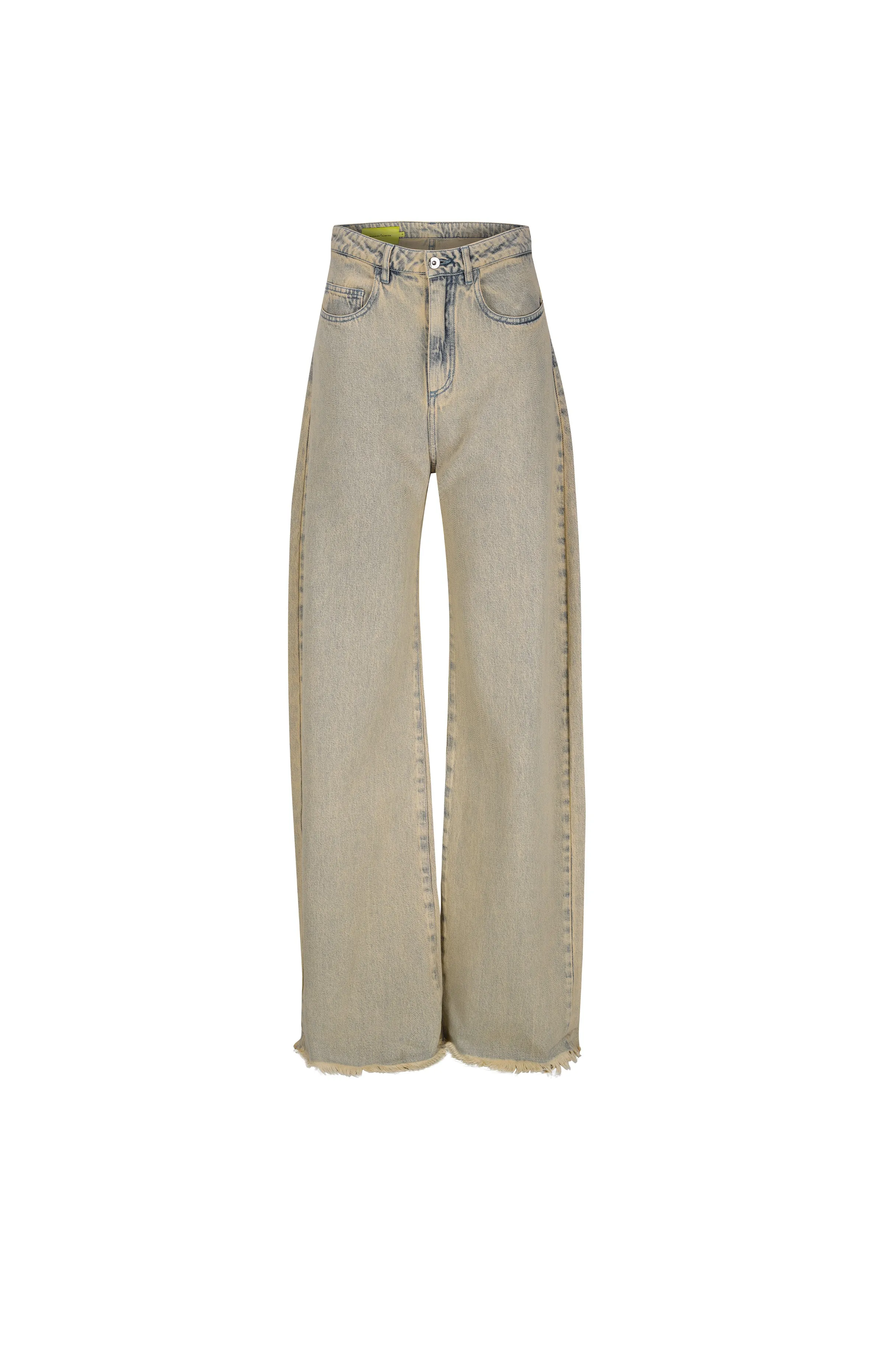 BEIGE OVERDYE DENIM BOYFRIEND JEANS