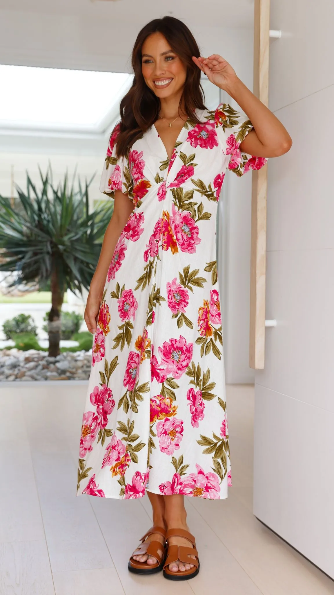 Blaire Midi Dress - Bonita Floral