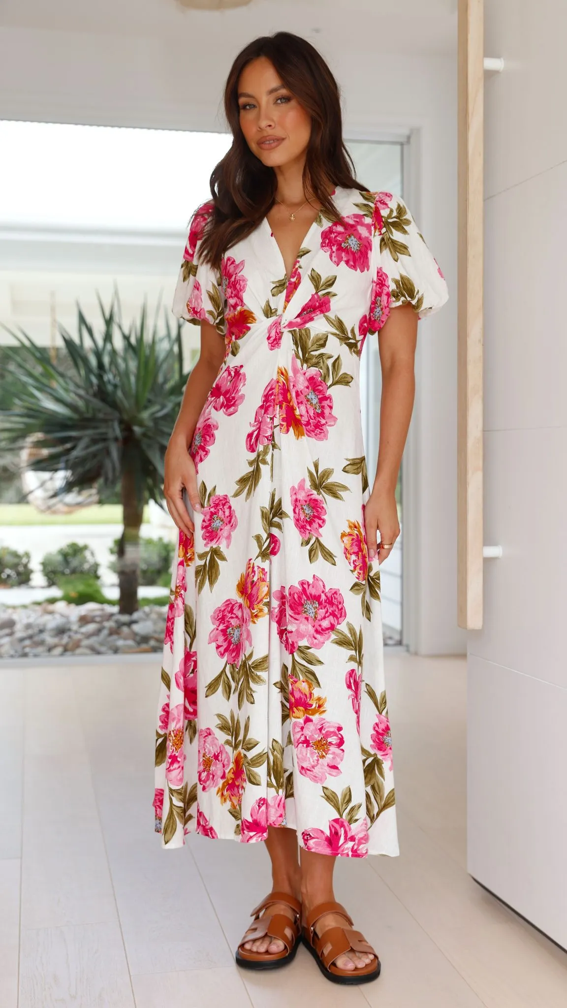Blaire Midi Dress - Bonita Floral