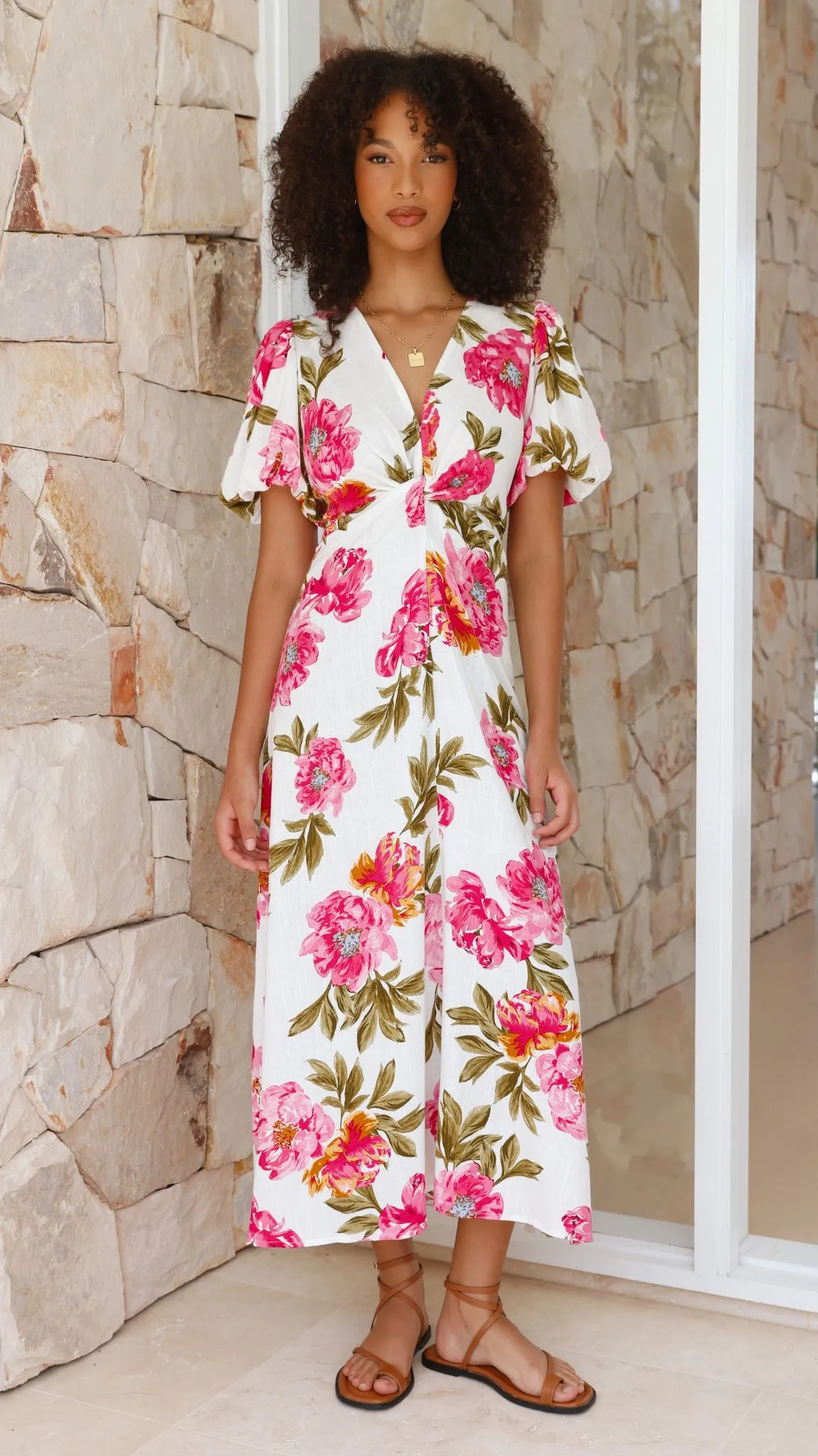 Blaire Midi Dress - Bonita Floral