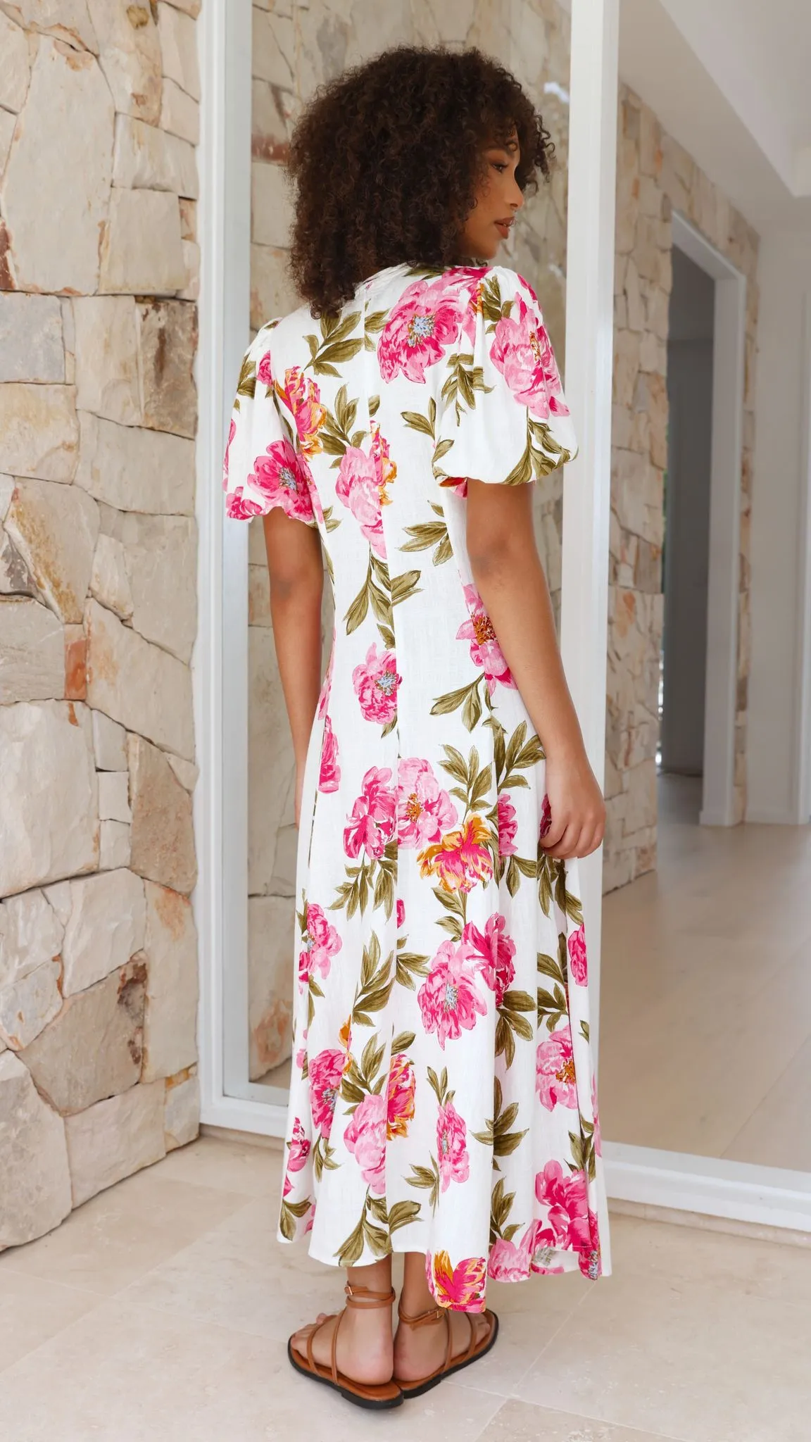 Blaire Midi Dress - Bonita Floral
