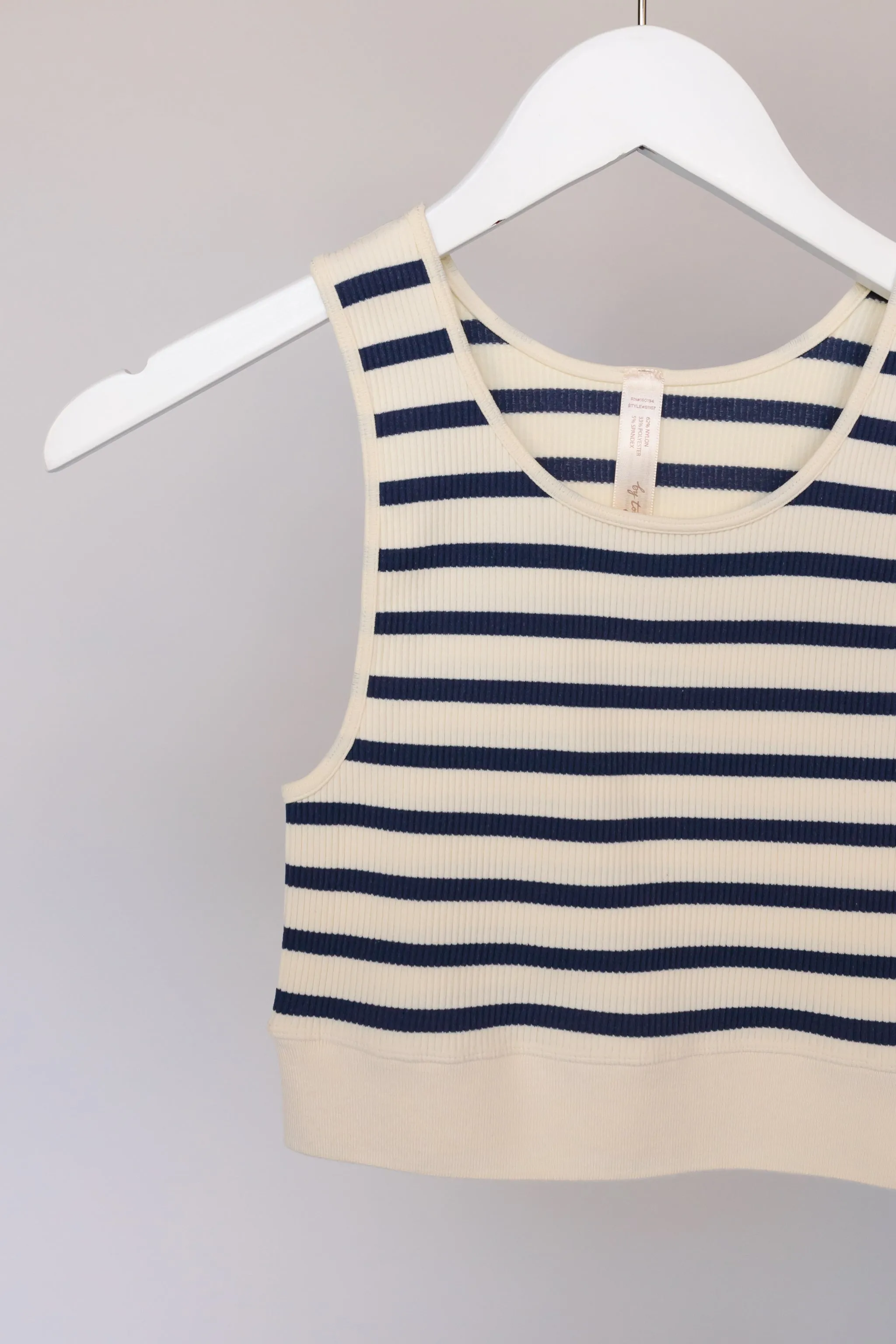 Celine Striped Tank - Navy