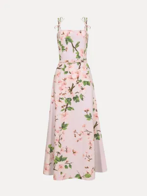 Cherry Blossom Cotton Poplin Dress