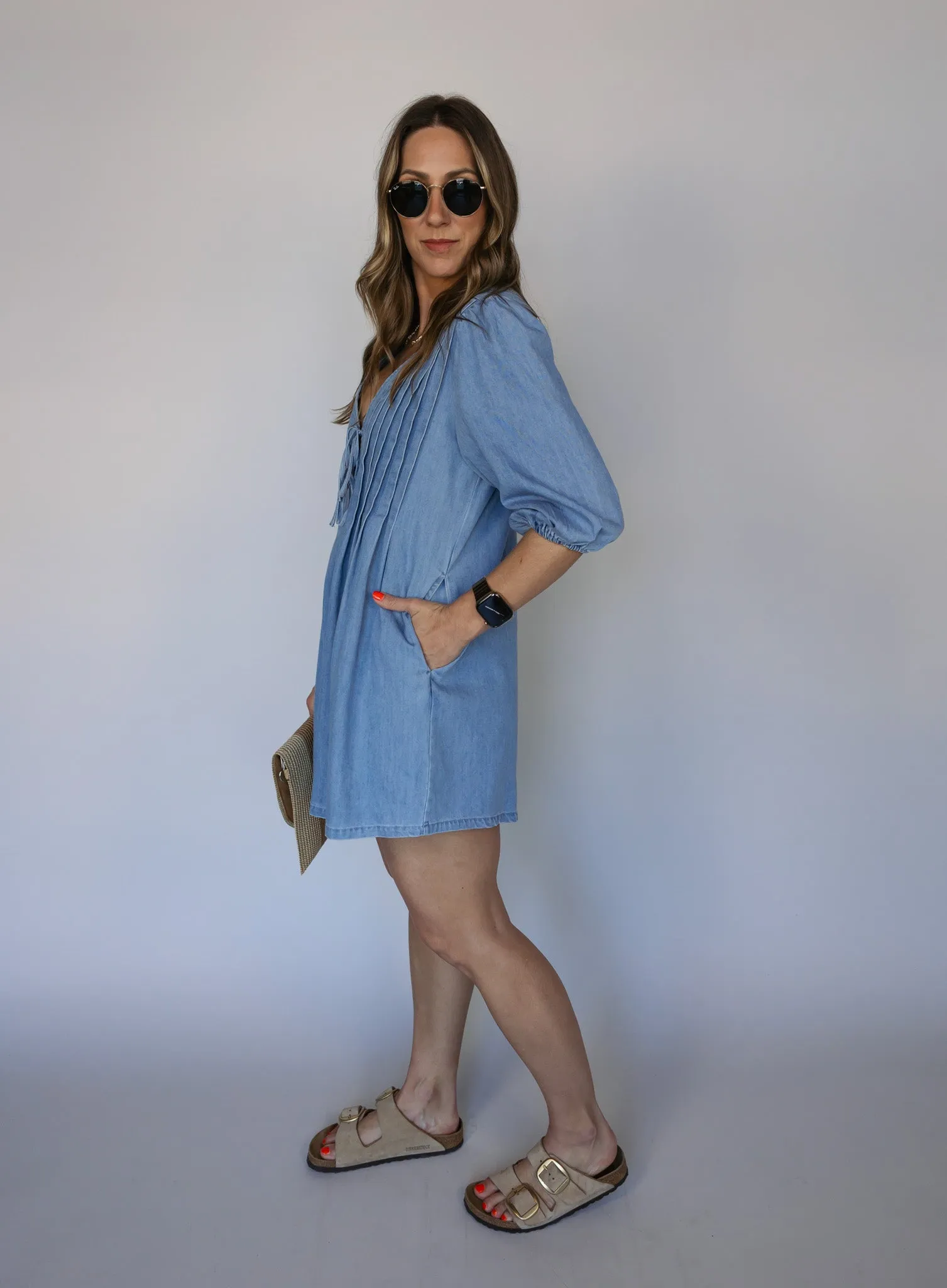*COMING BACK* Dean Denim Pleated Romper