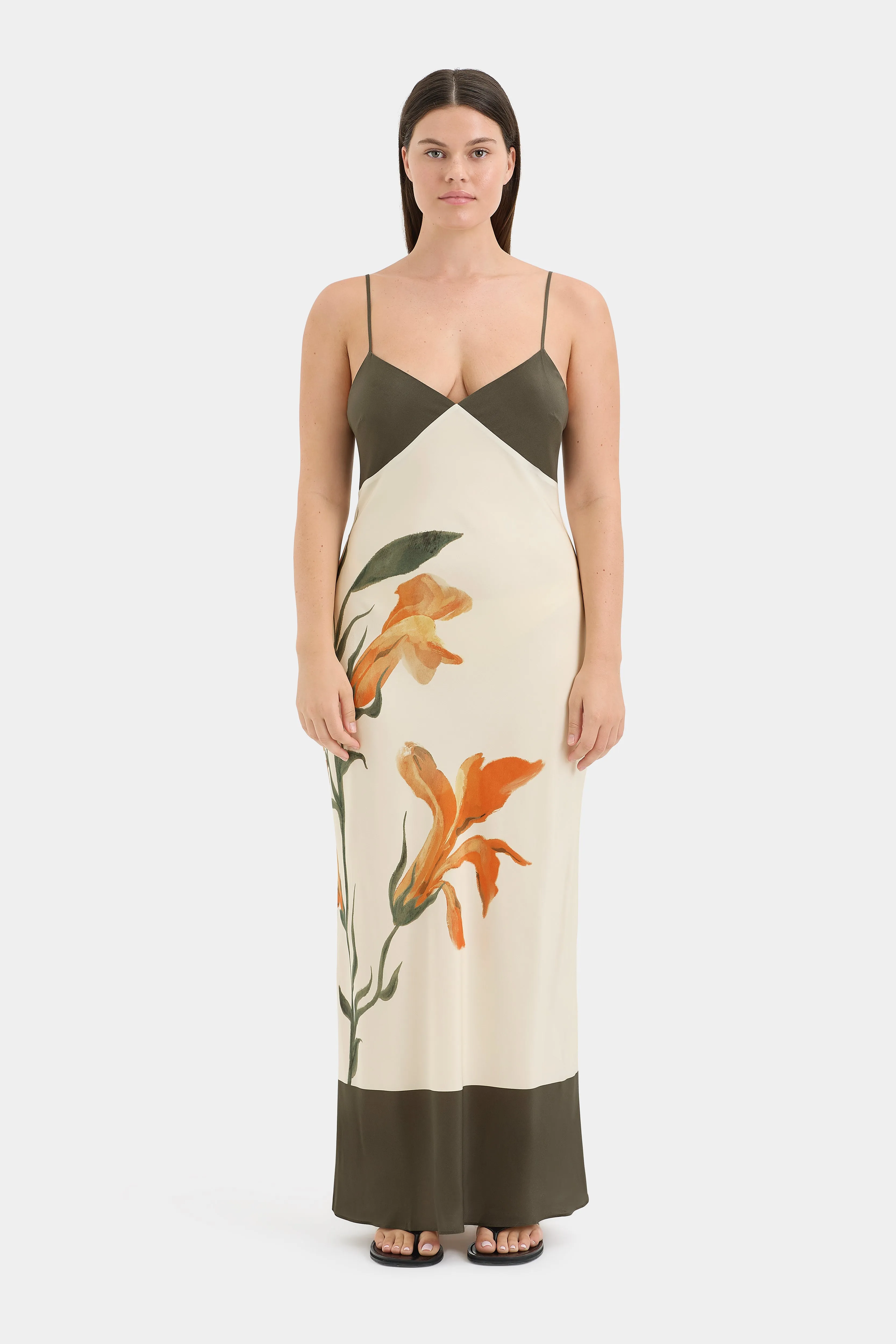 Constance V Neck Slip Dress