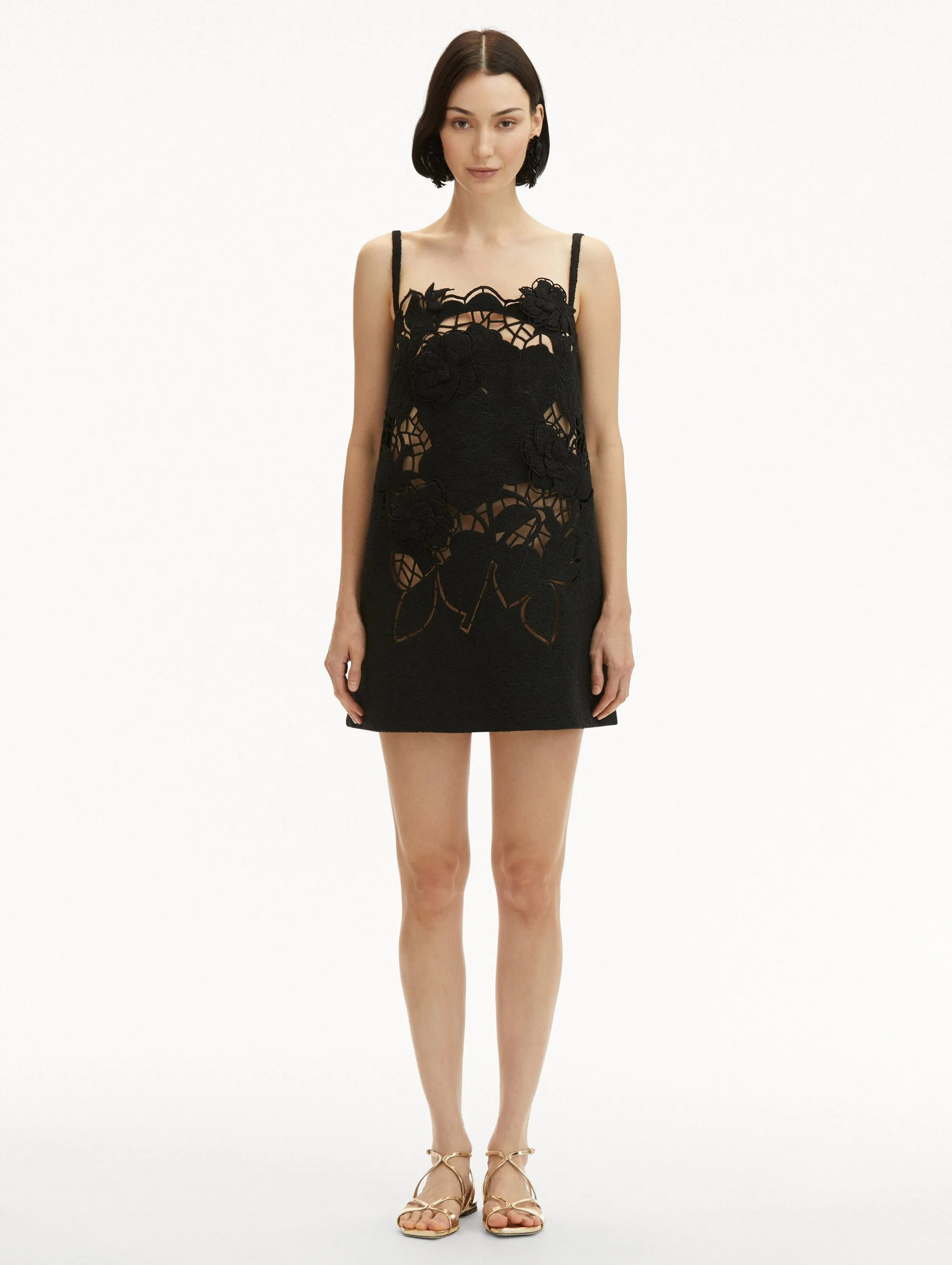 English Rose Cutout Trapeze Dress