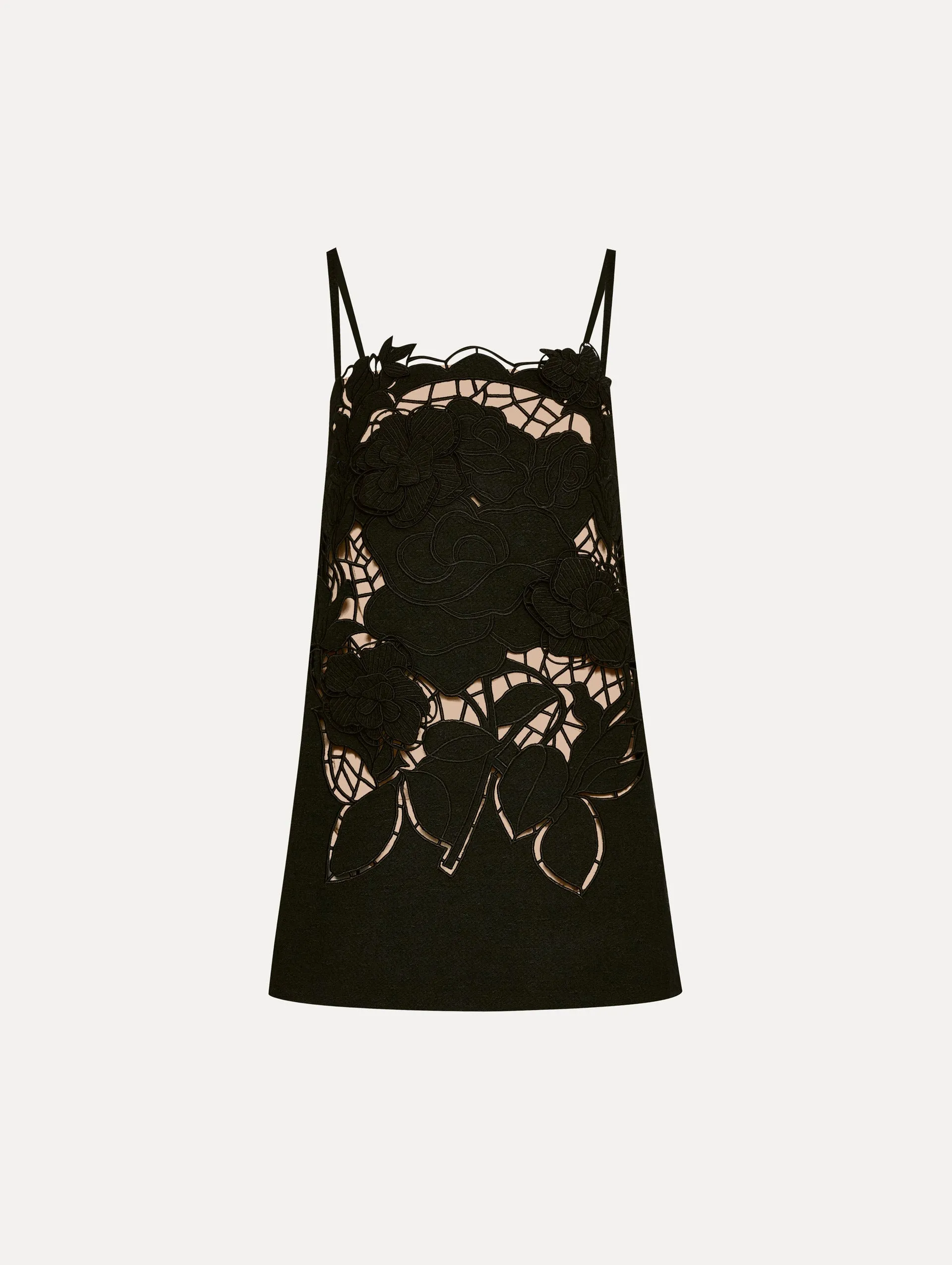 English Rose Cutout Trapeze Dress