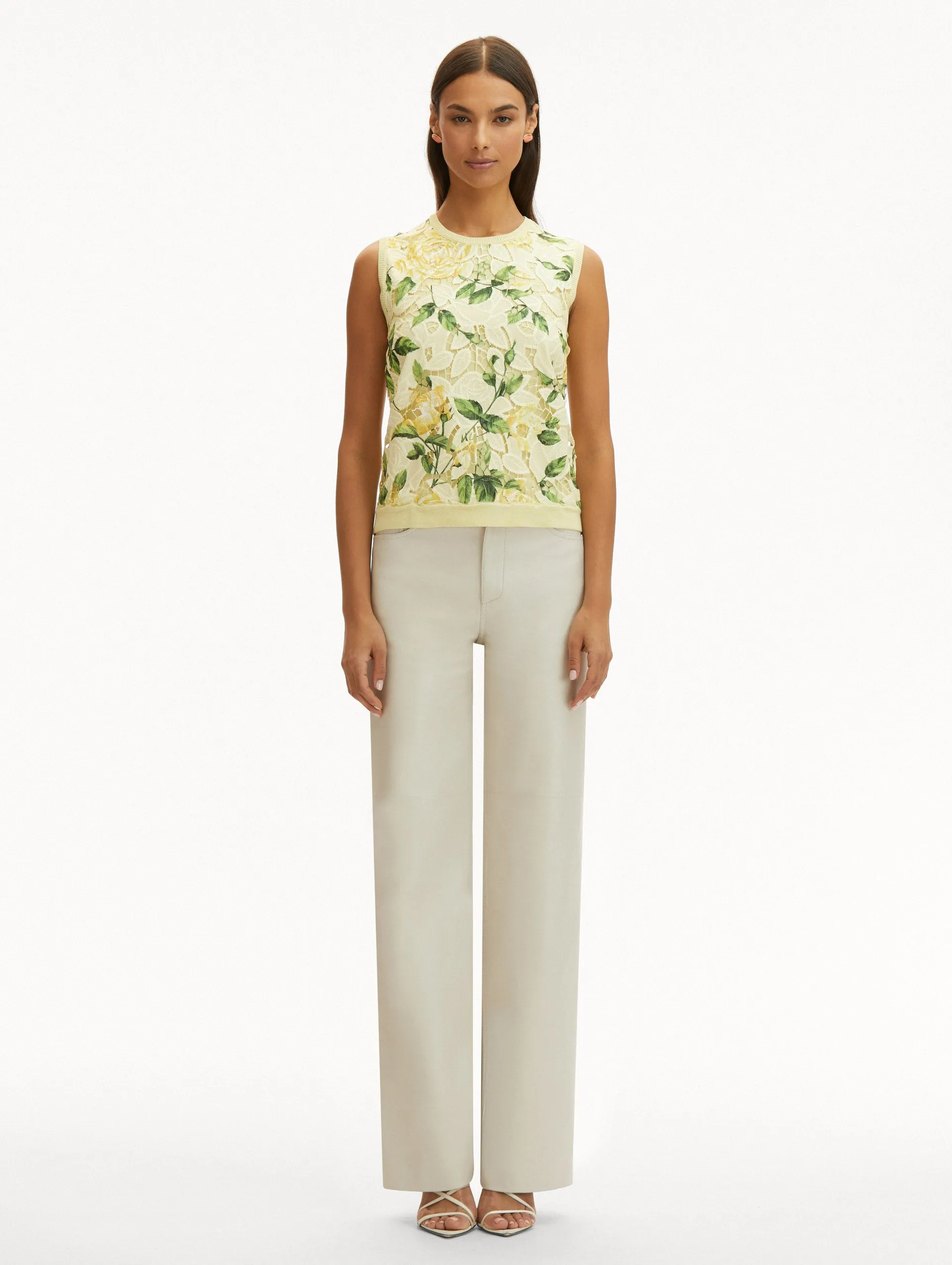 English Rose Guipure Inset Tank