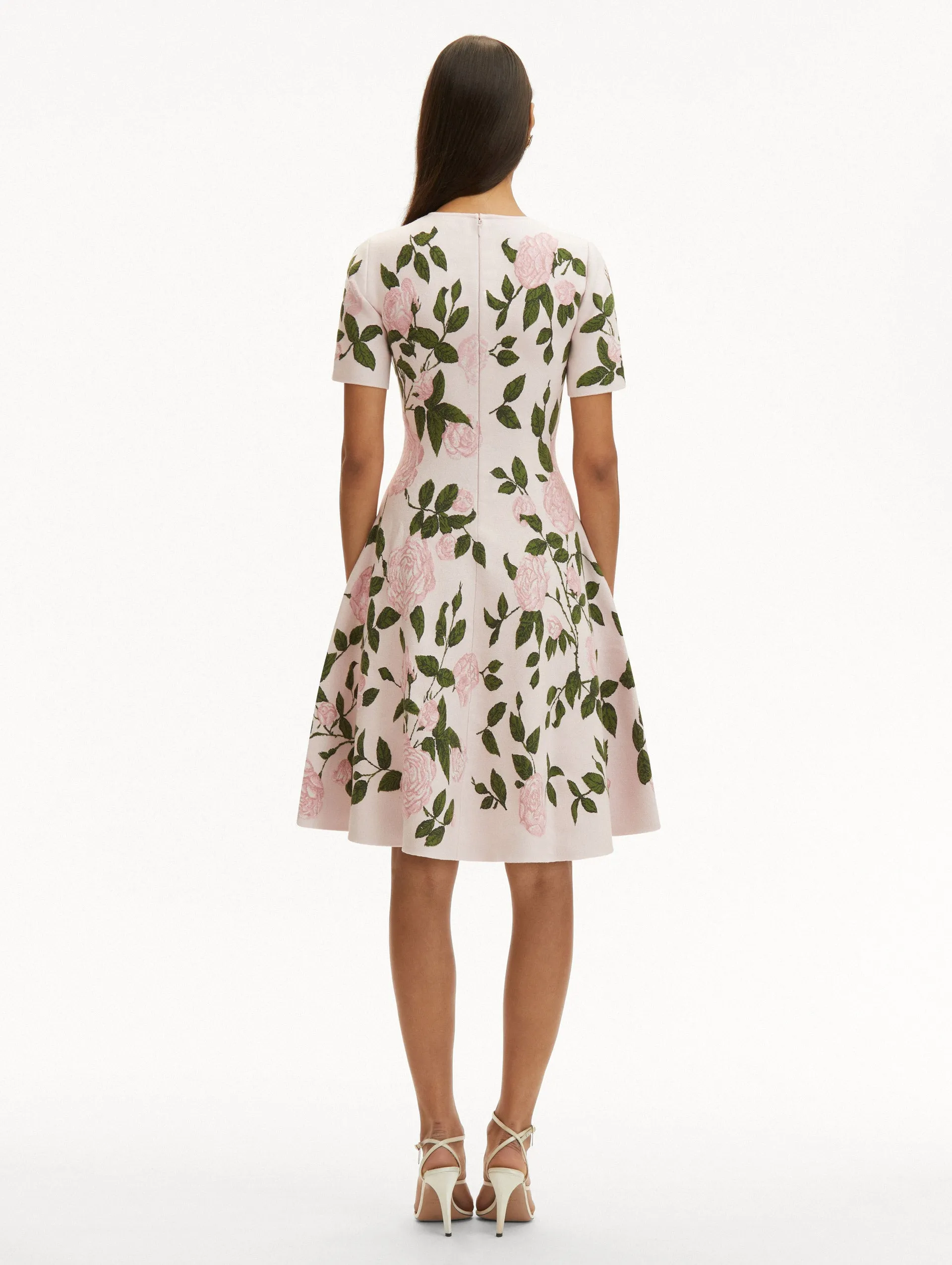 English Rose Jacquard Dress