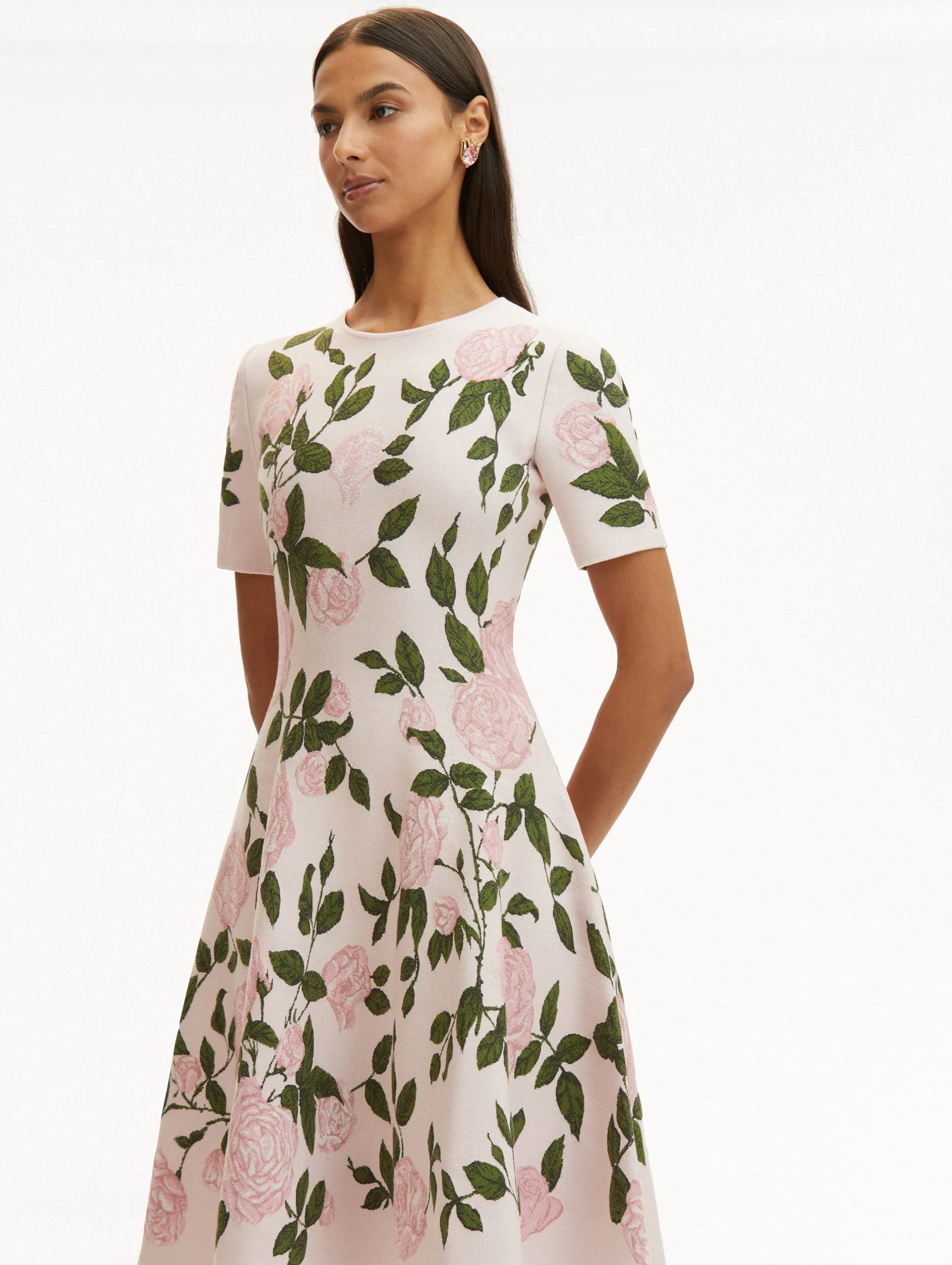 English Rose Jacquard Dress