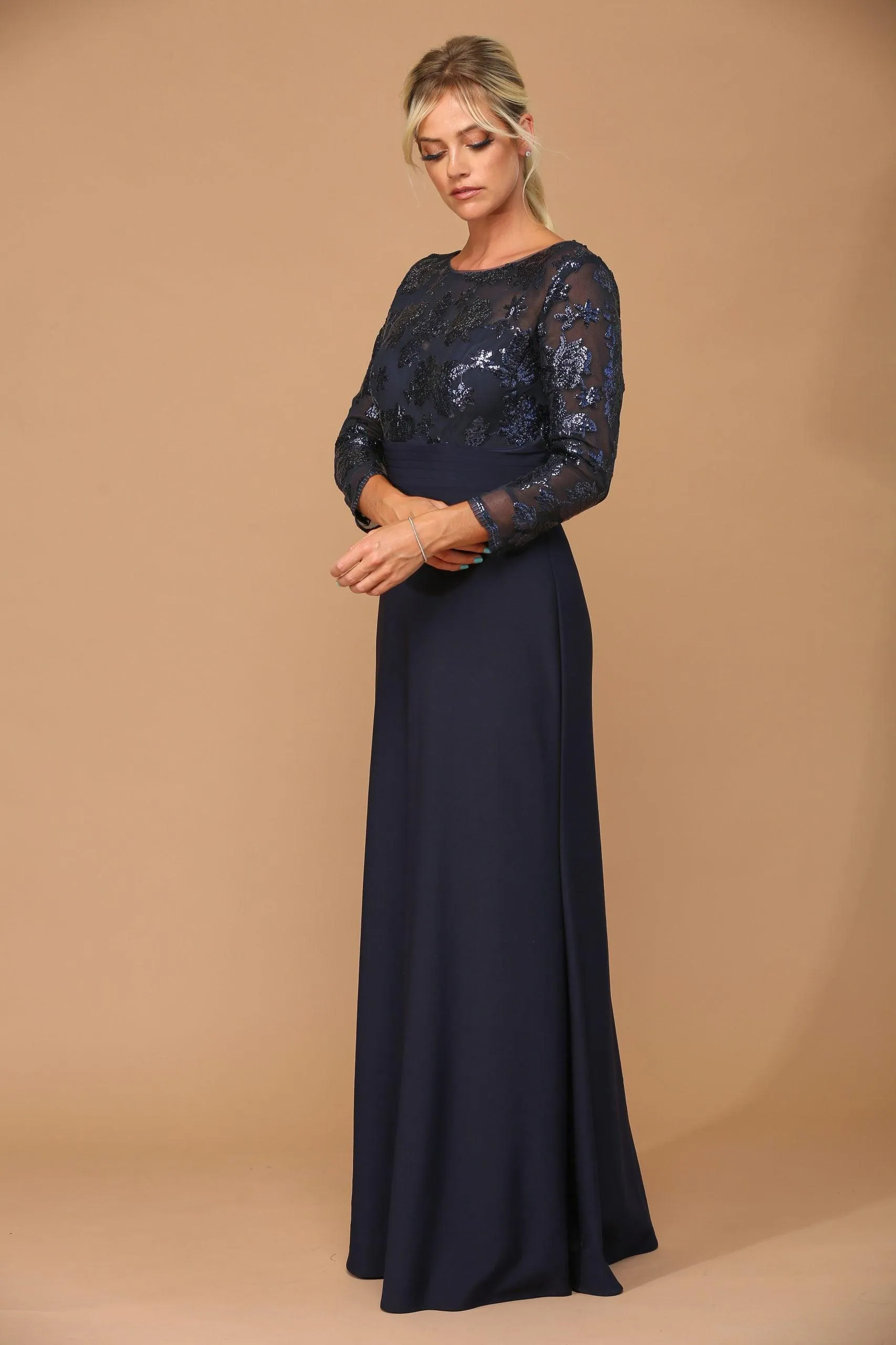 Eva Fashion EV3453 Navy 3XL Sale