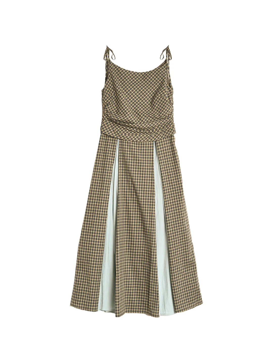 Faith Suspender Plaid 100% Cotton Dress