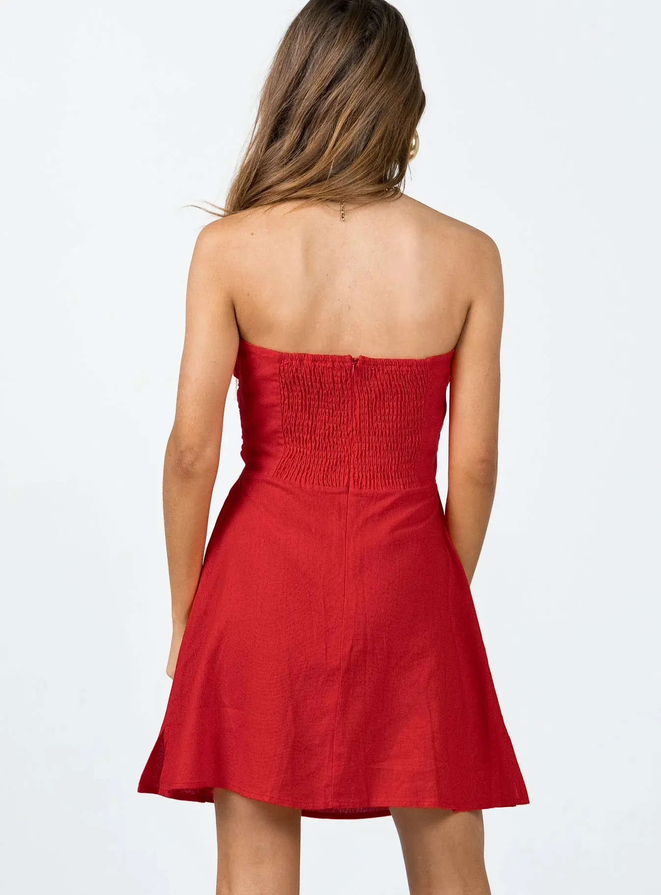 Falling For You Mini Dress Red