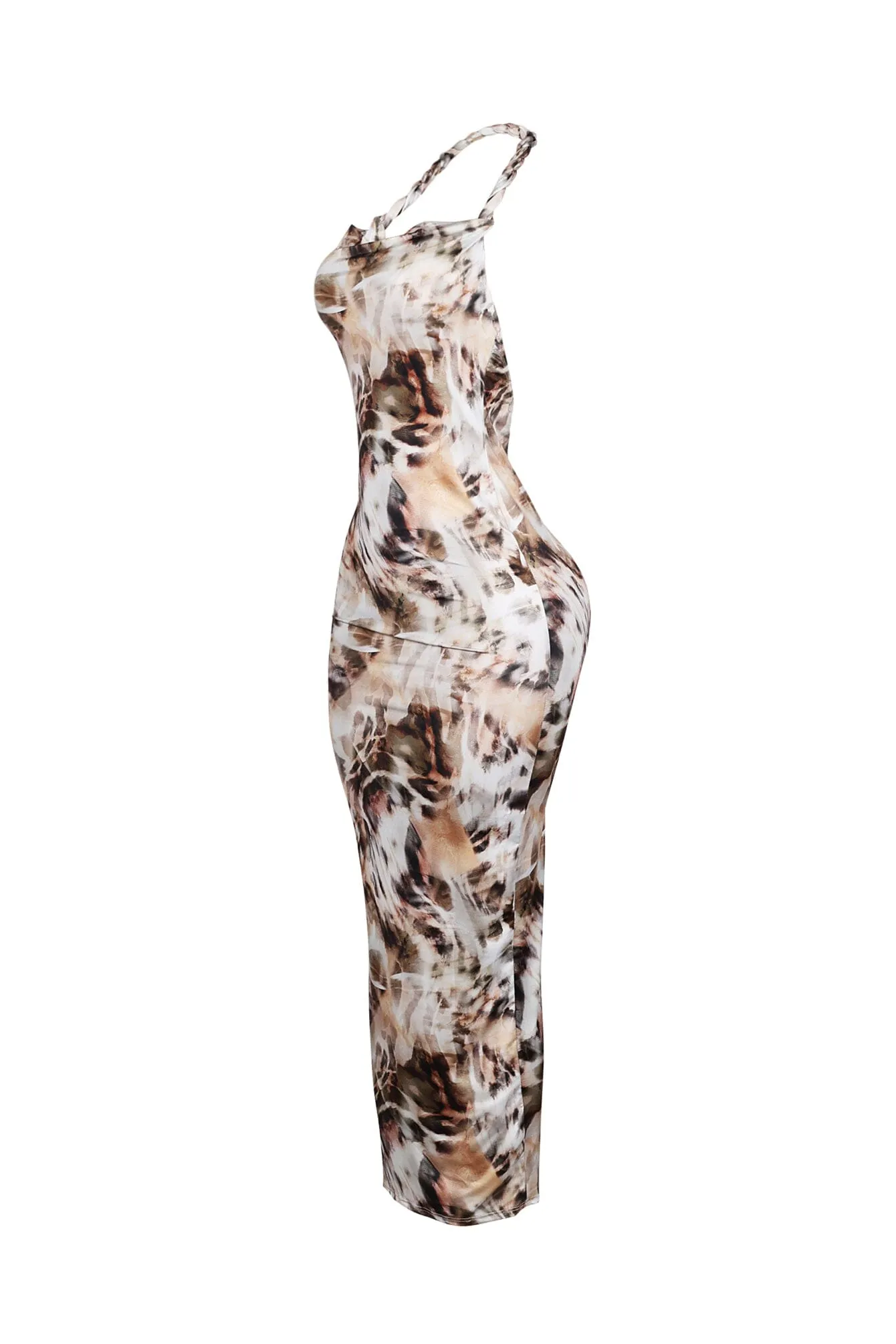 Feral Bloom Halter Maxi Dress