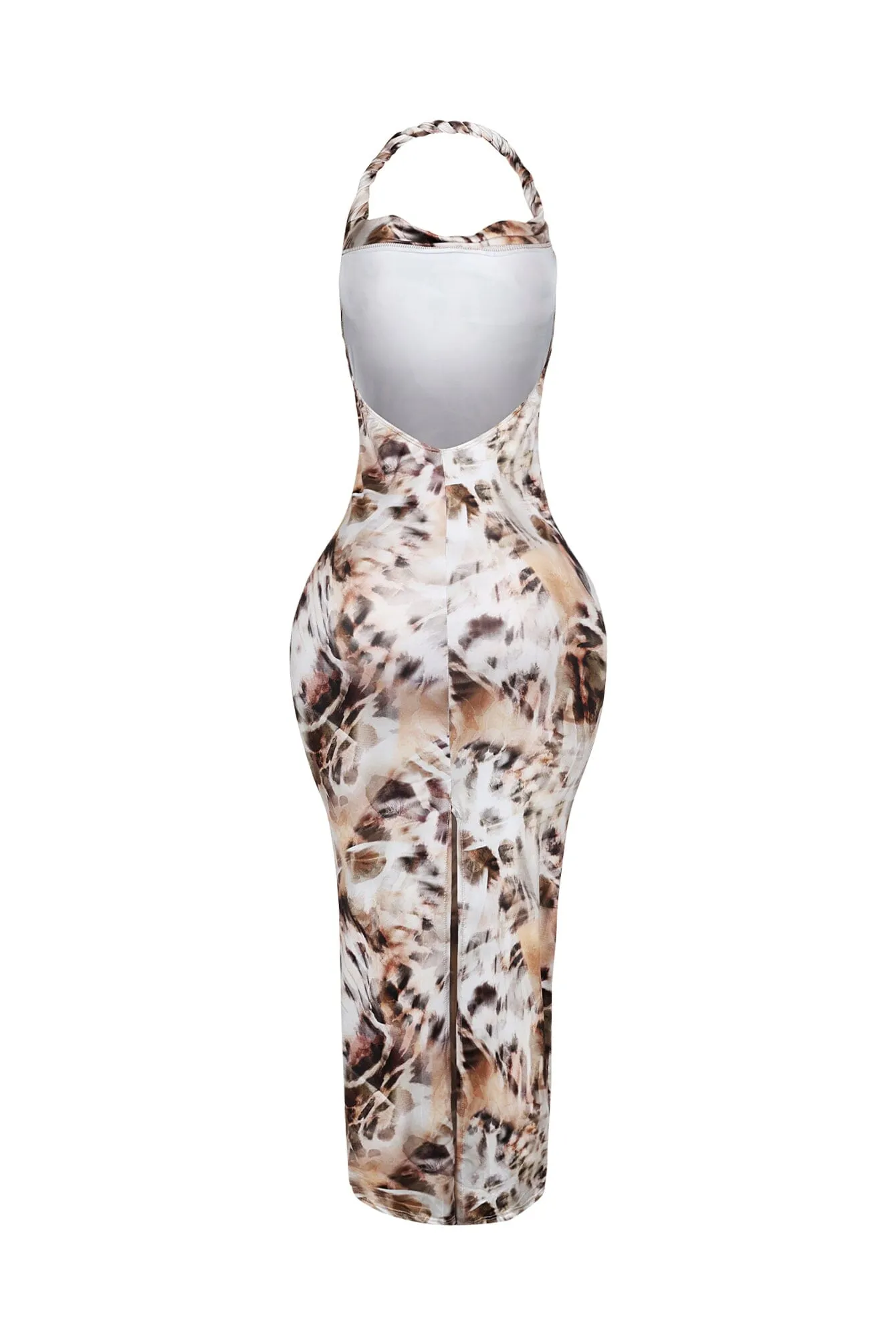 Feral Bloom Halter Maxi Dress