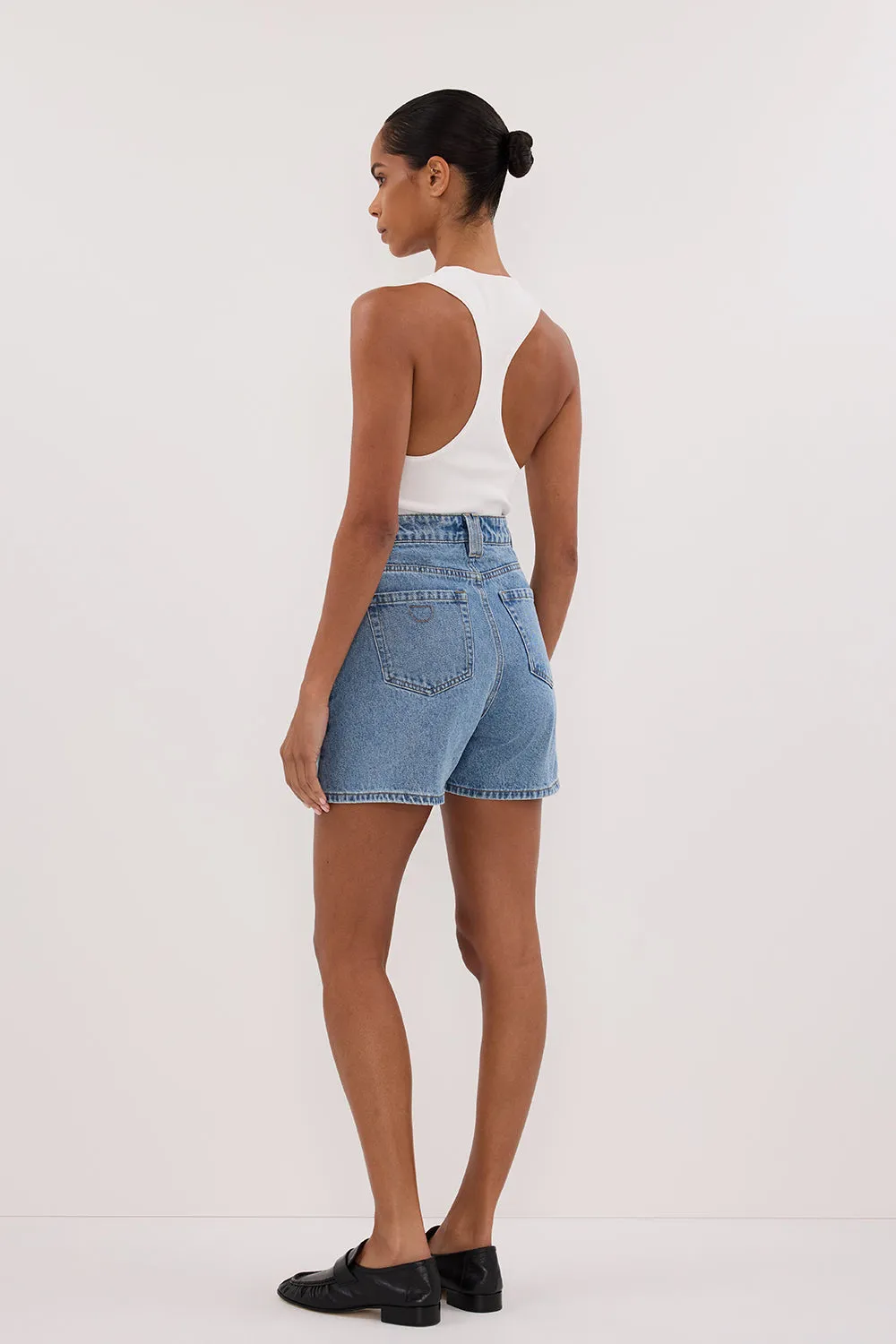 FINN MEDIUM BLUE DENIM SHORT