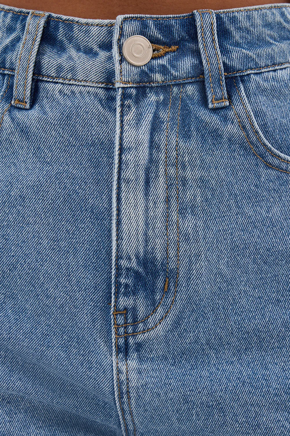 FINN MEDIUM BLUE DENIM SHORT