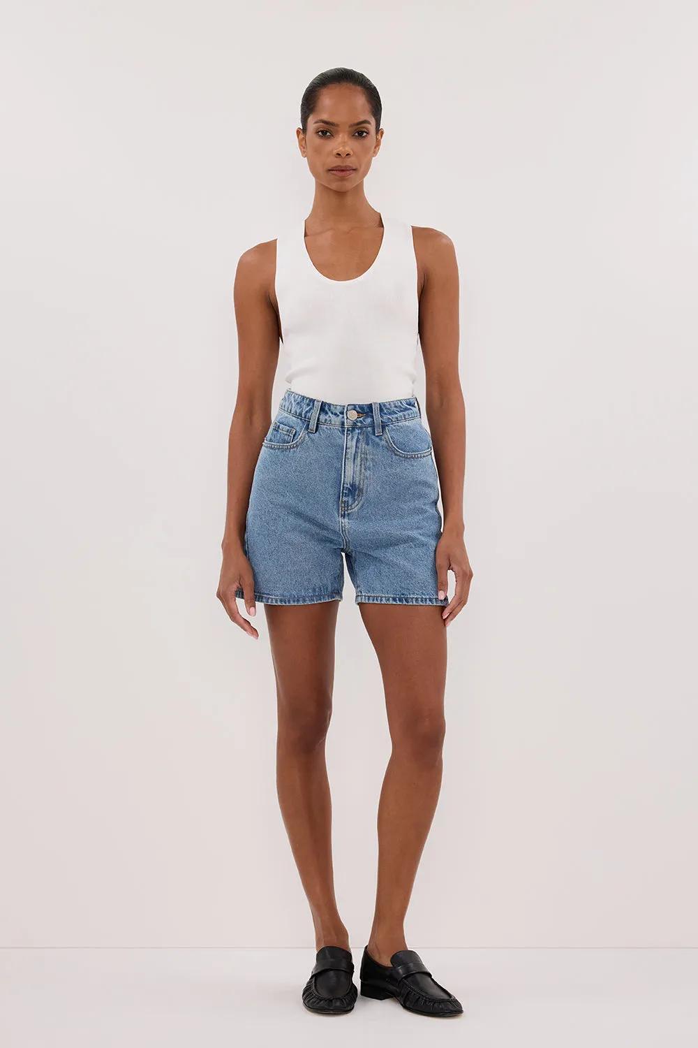FINN MEDIUM BLUE DENIM SHORT
