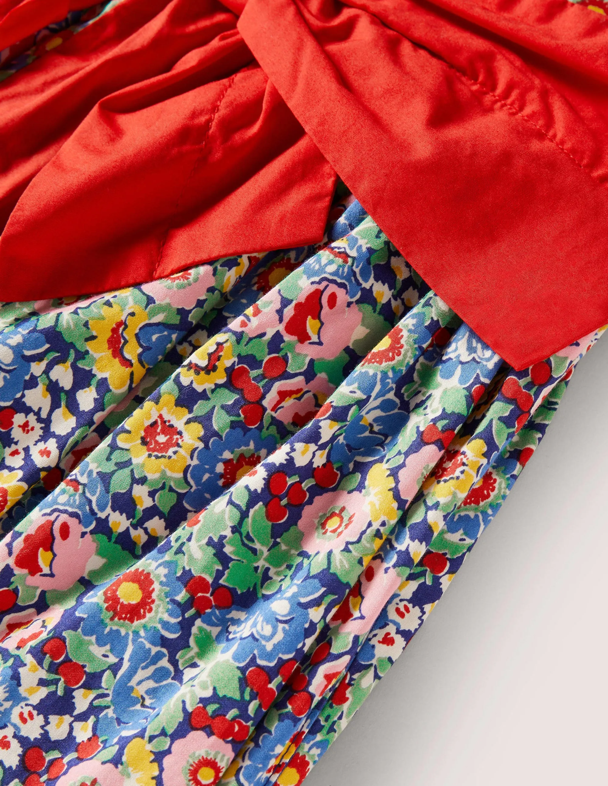 Floral Bow Party Dress-Multi Floral Bow