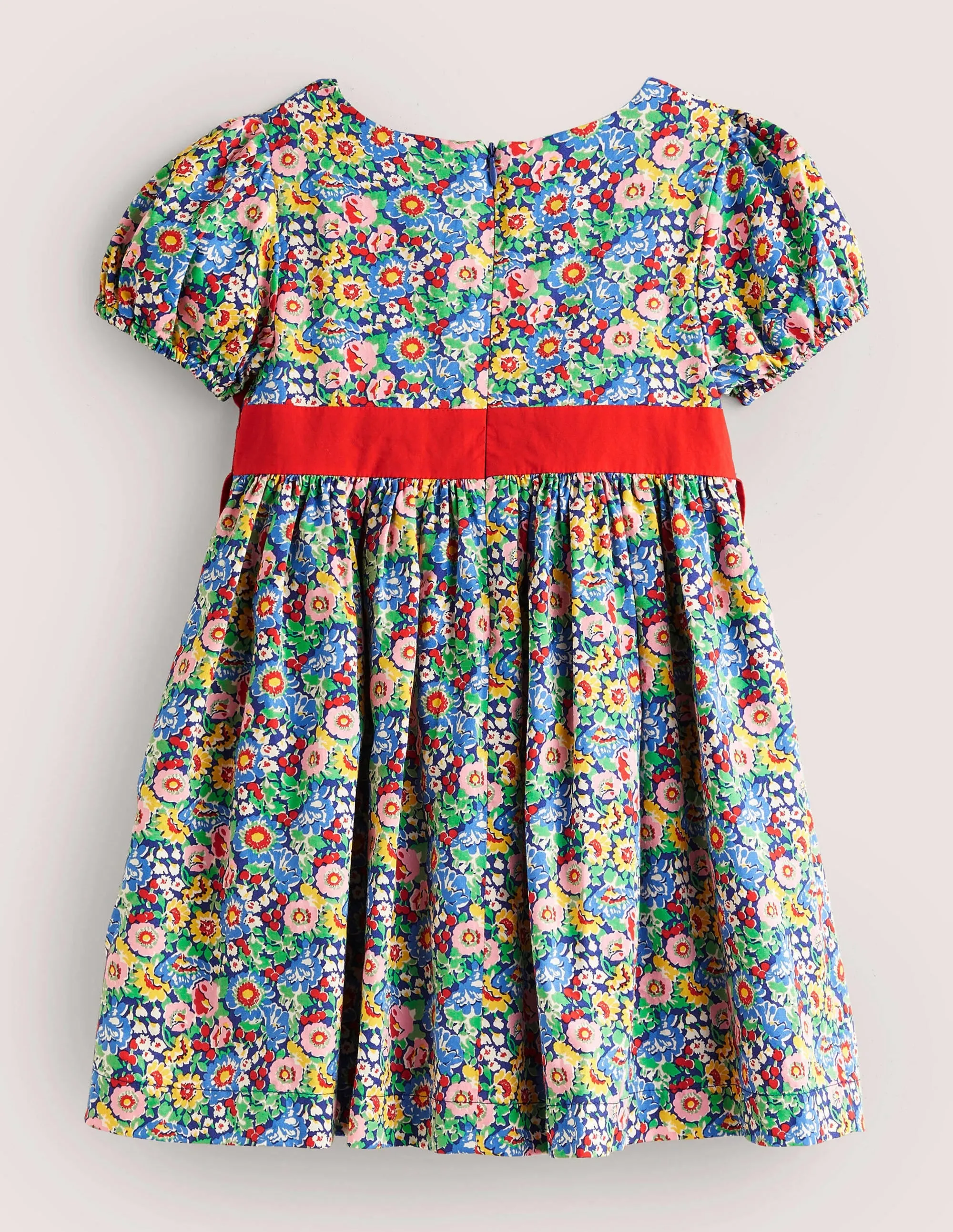 Floral Bow Party Dress-Multi Floral Bow