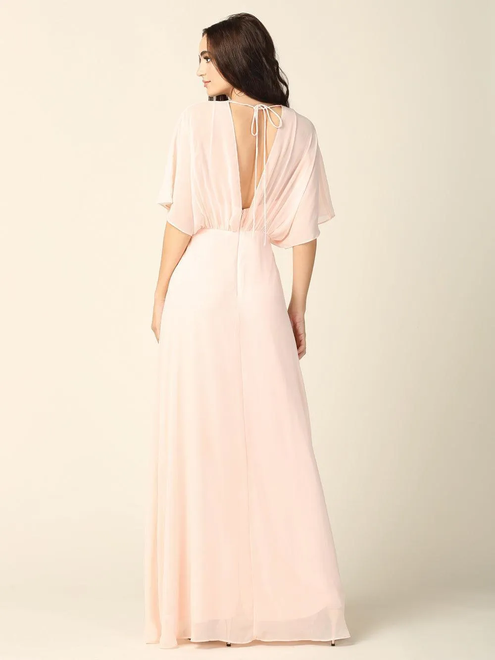 Formal Mother of the Bride Draped Chiffon Gown Sale