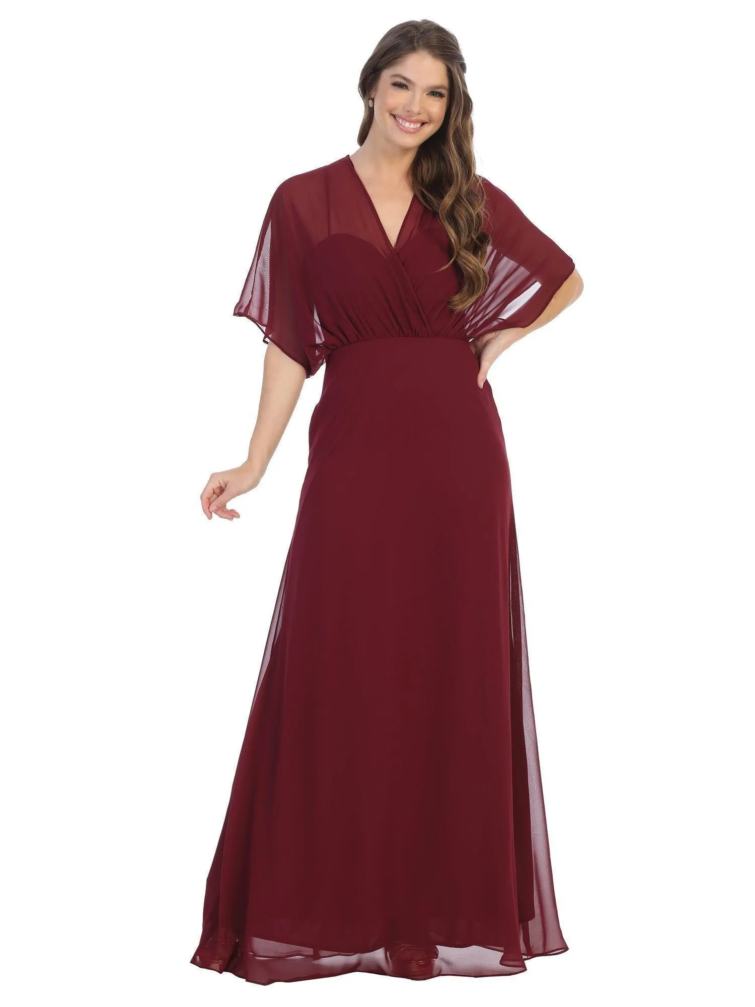 Formal Mother of the Bride Draped Chiffon Gown Sale