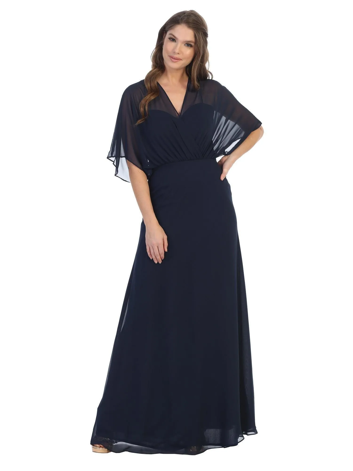 Formal Mother of the Bride Draped Chiffon Gown Sale
