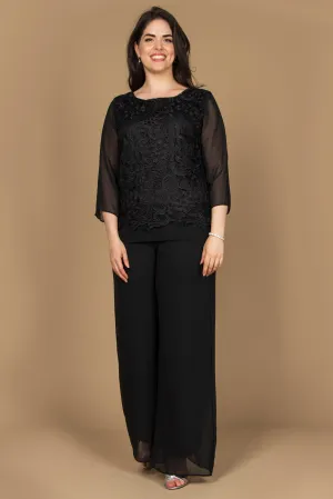 Formal Mother of the Bride Lace Pant Suit
