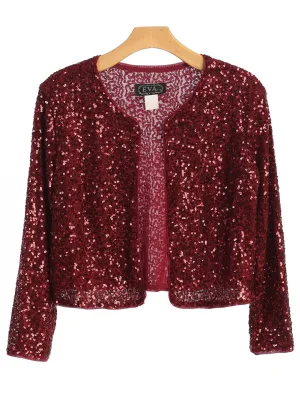 Formal Sequins Bolero Evening Jacket