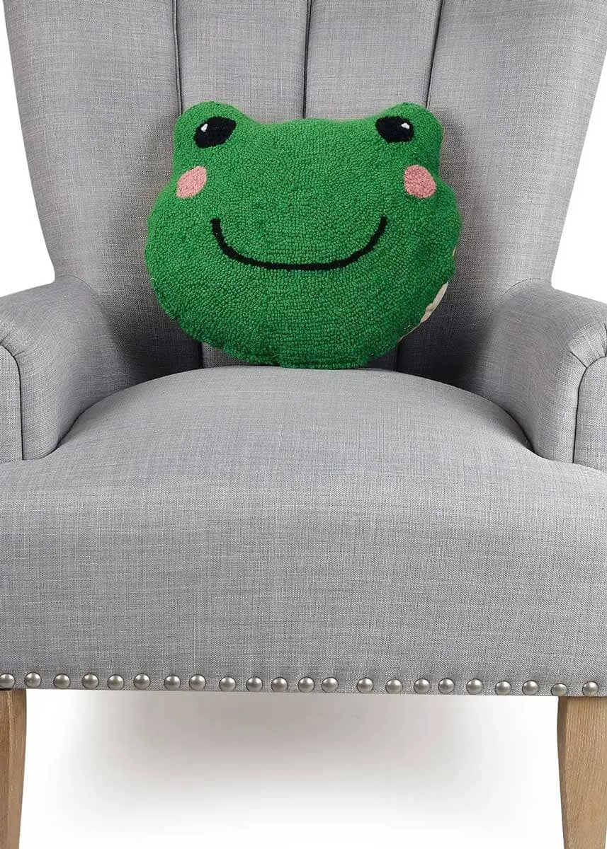 Frog Shaped Hook Pillow