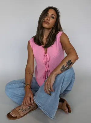 Gabriette Tie Front Tank - Final Sale
