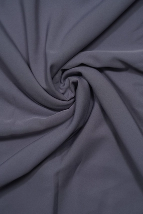 Grey Dyed Crepe Fabric