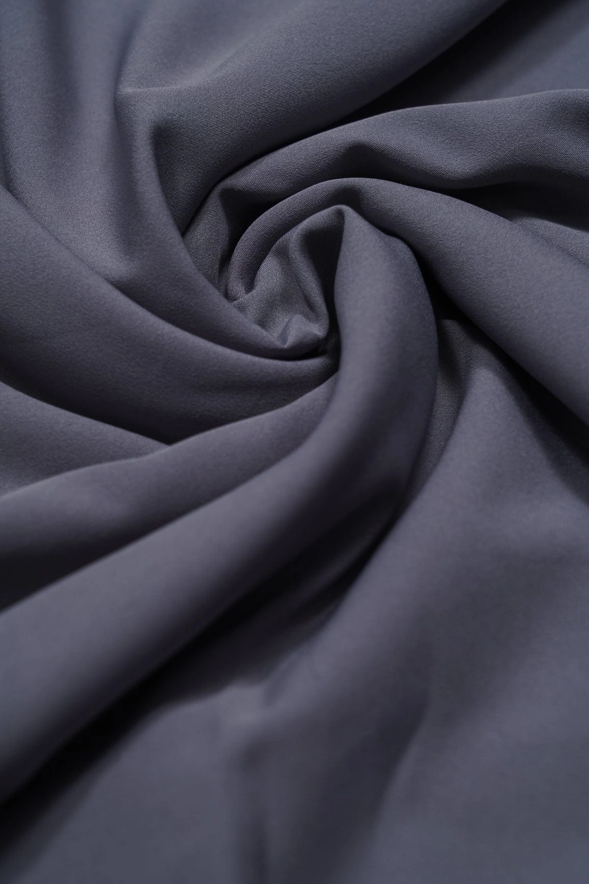 Grey Dyed Crepe Fabric