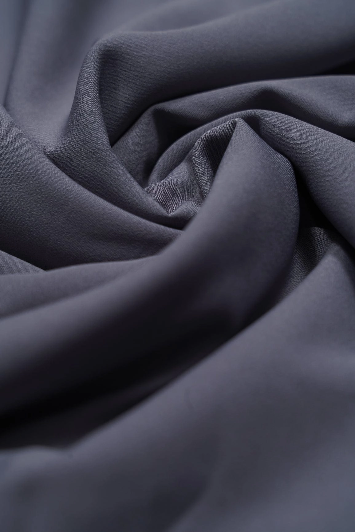 Grey Dyed Crepe Fabric