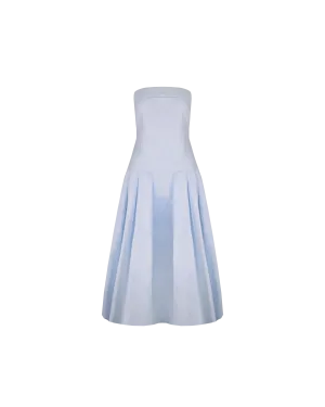 GWEN STRAPLESS DRESS ICE