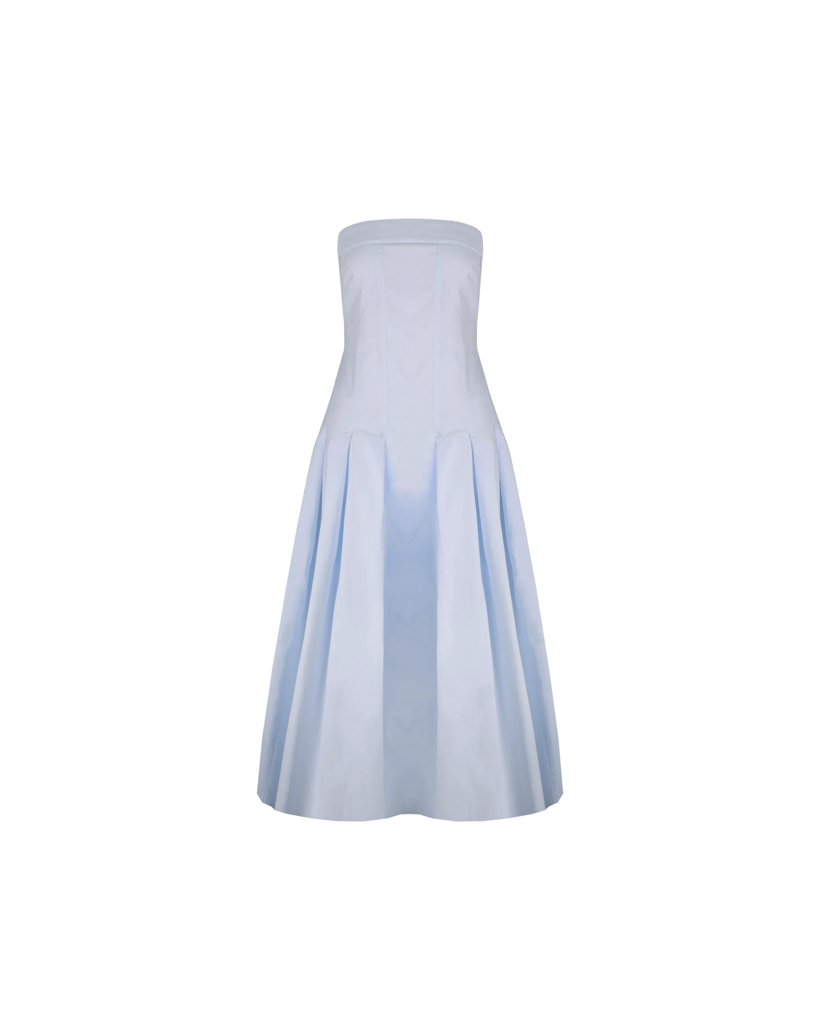 GWEN STRAPLESS DRESS ICE