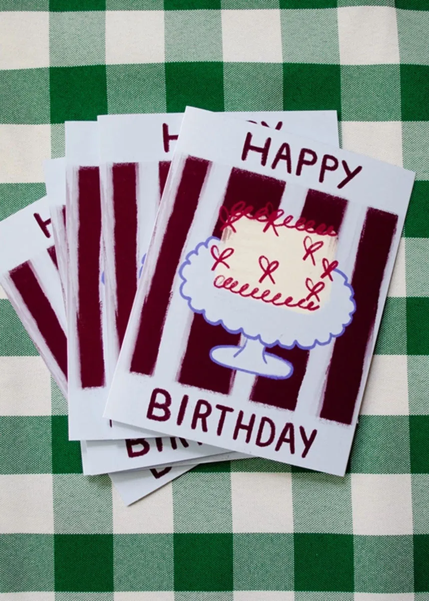 Happy Birthday Cake Card