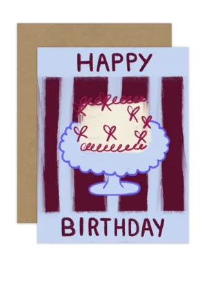 Happy Birthday Cake Card