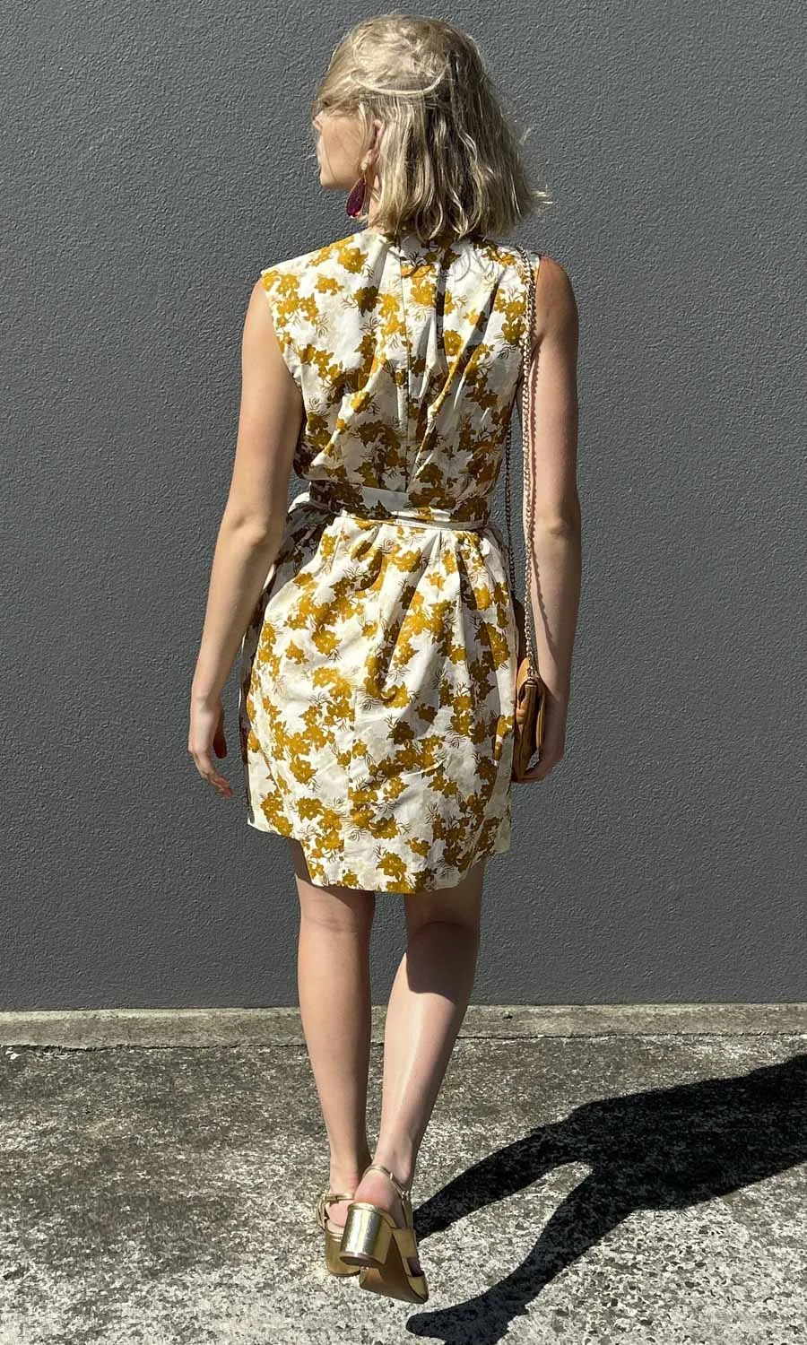 hoss Laura Dress - Mustard Floral