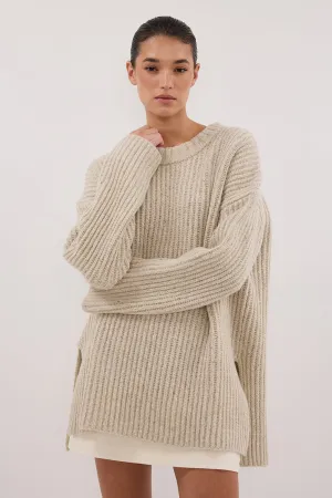 INDIA CREAM MARLE KNIT JUMPER