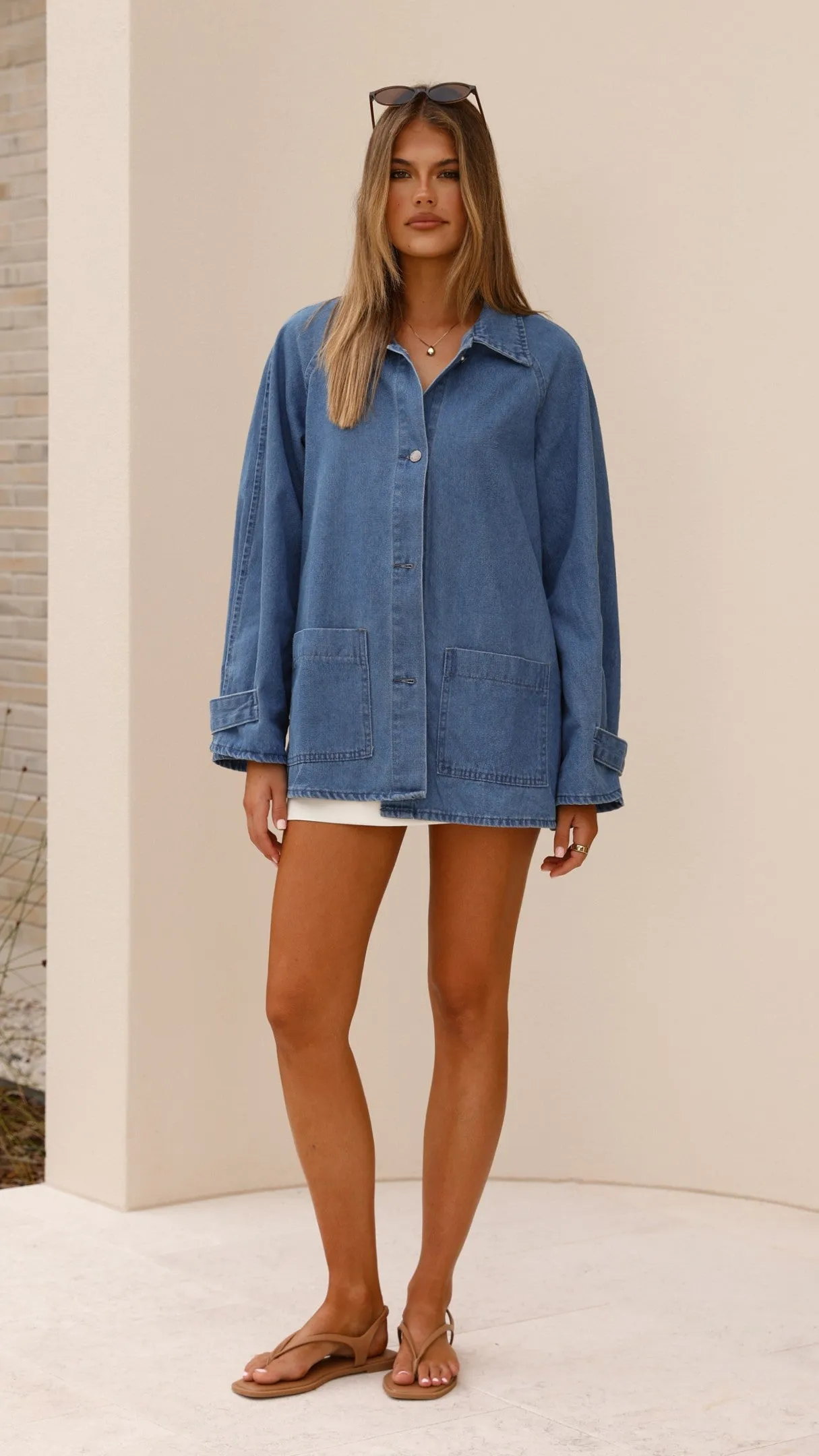 Laura Denim Jacket - Mid Wash