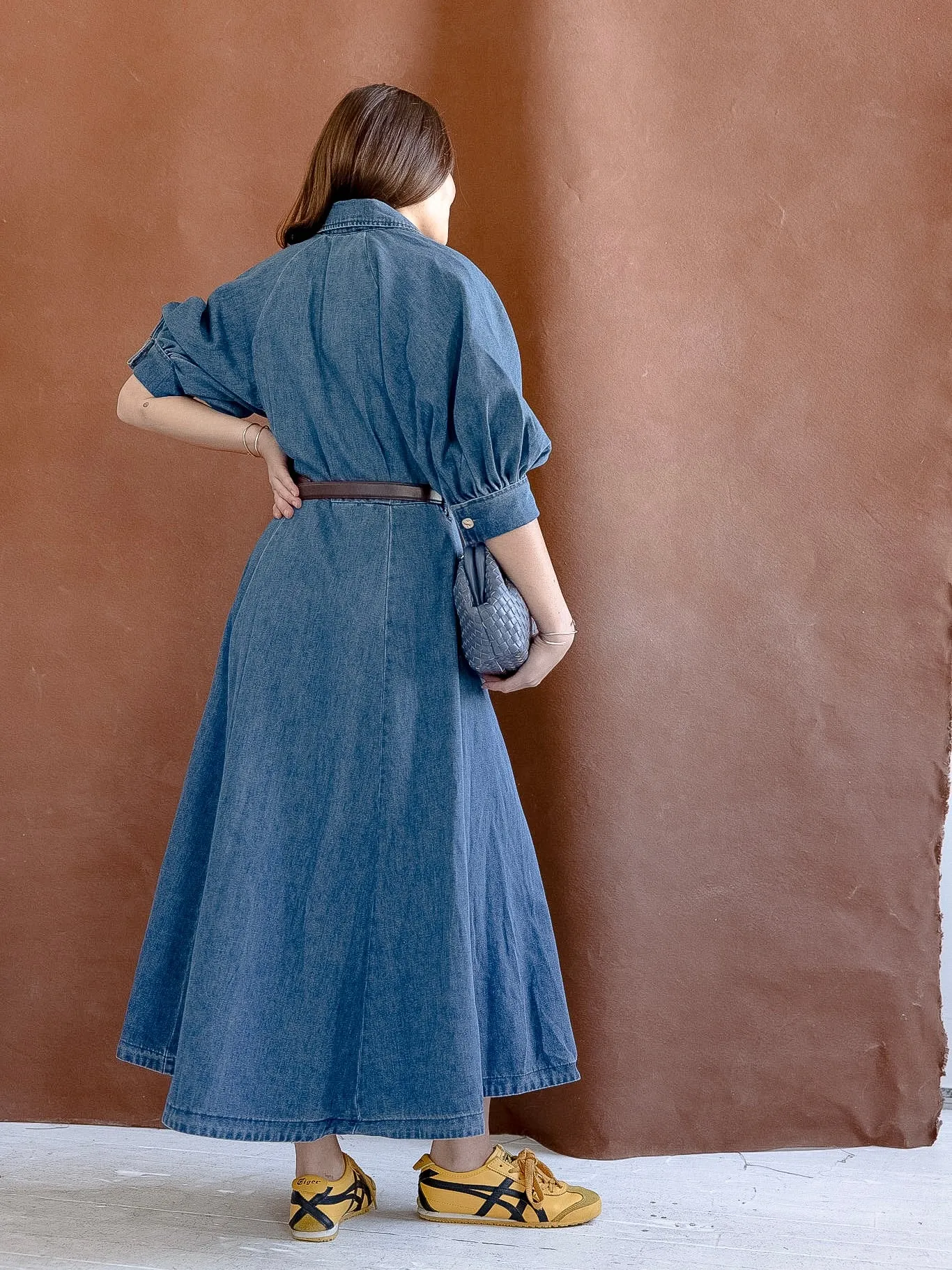Lena Denim Belted Dress