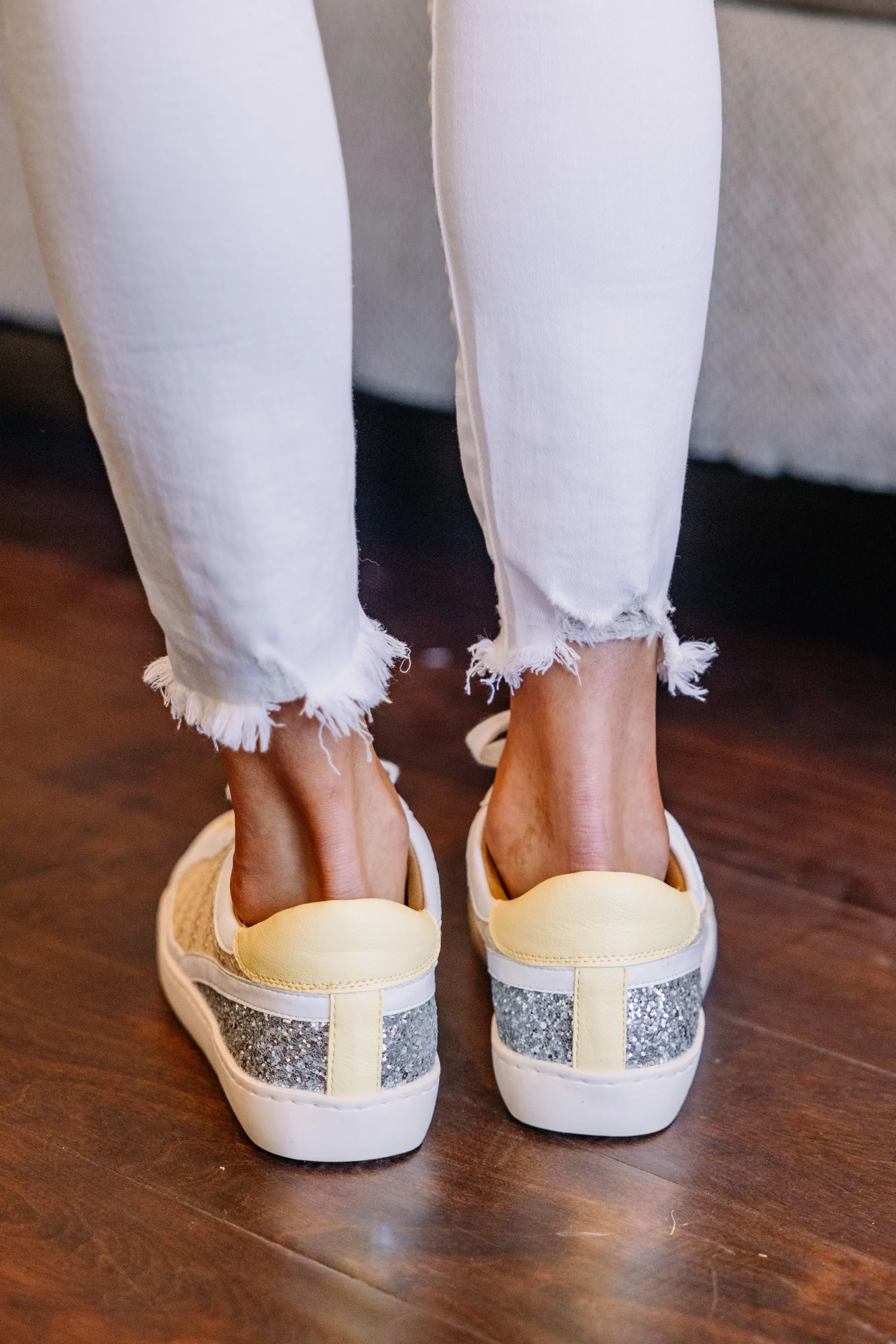 Life's A Party Lemon Yellow Sneakers