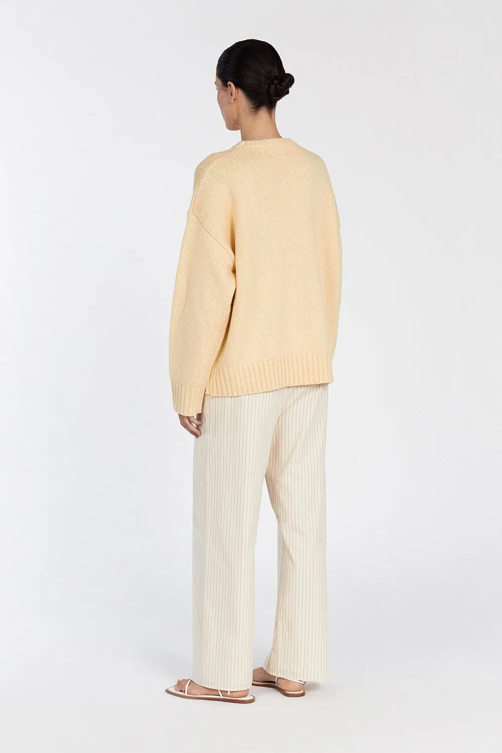 LILAH LEMON LONGLINE KNIT JUMPER